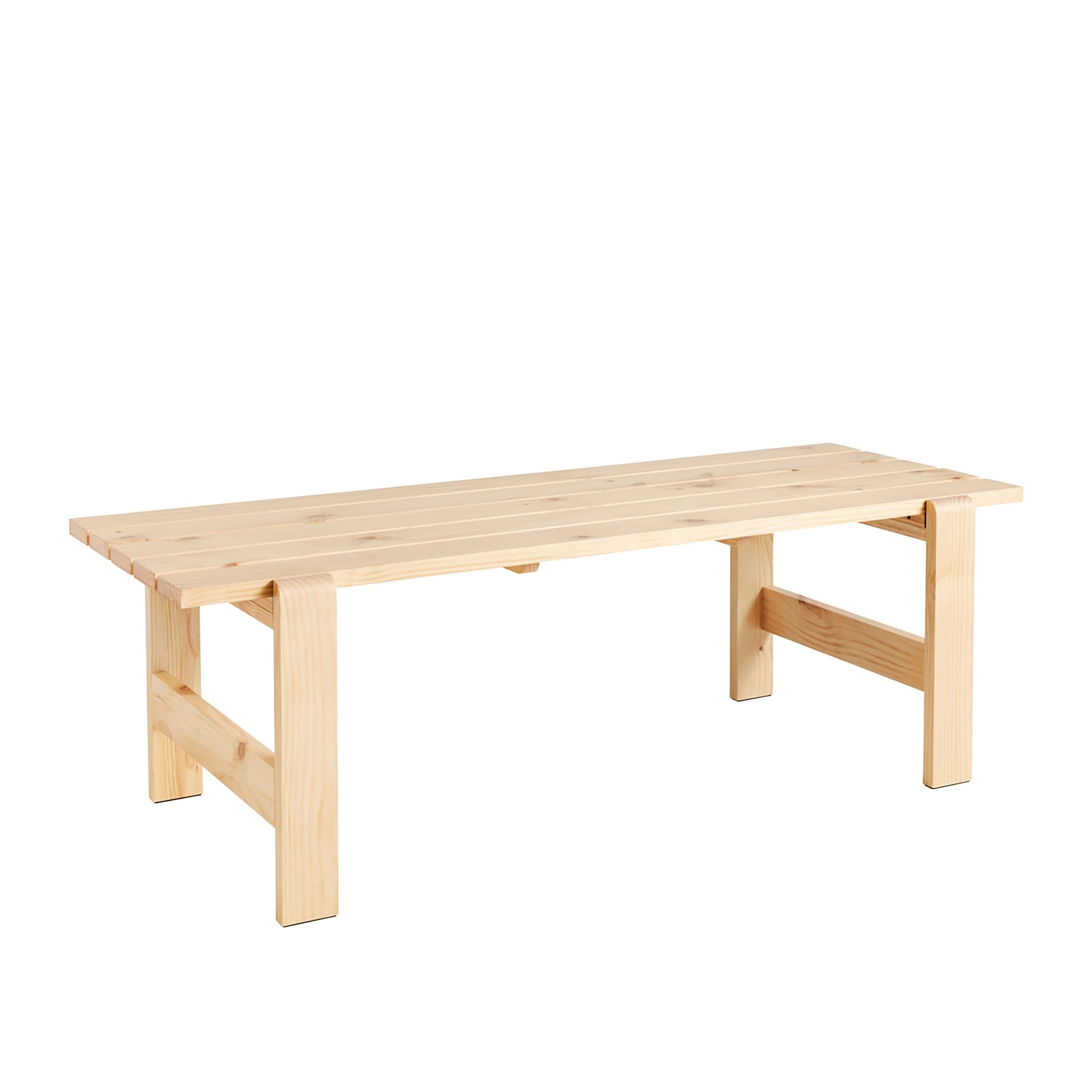 HAY - Weekday Table 230x83 cm / Water-Based Lacquer Pinewood - Utendørs spisebord - Hannes & Fritz - Tre farget - Tre