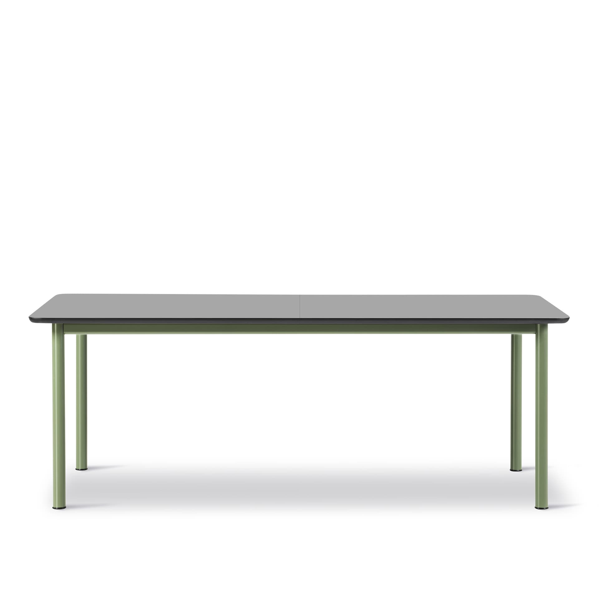 Fredericia Furniture - Plan Table - Extendable - 200-260 x 100 cm - height 73 cm - Laminate Fenix NTM Black - Straight edges matching ABS - Modernist green - Spisebord - Edward Barber & Jay Osgerby - Tre