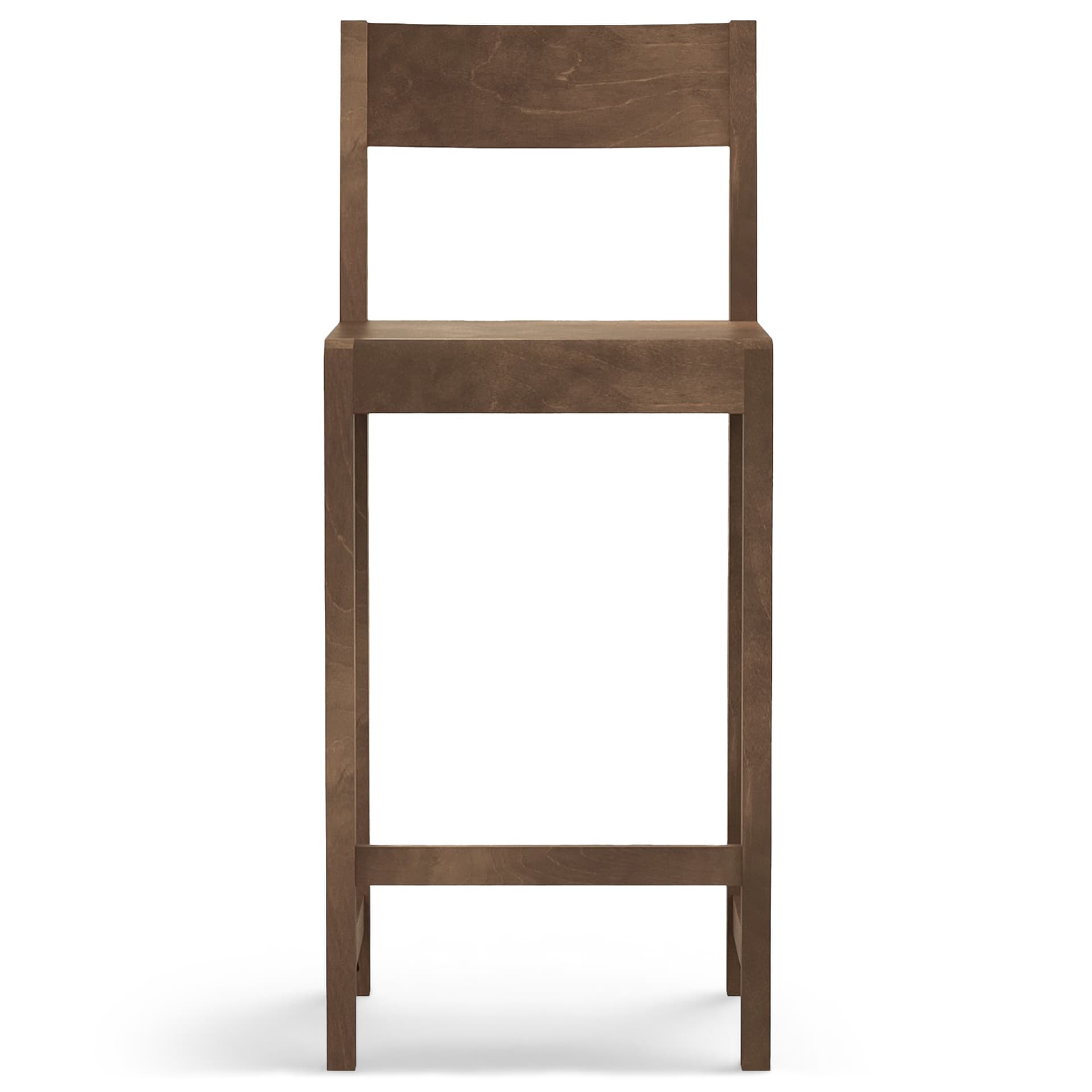 Frama - Bar Chair 01 – Dark Brown Birch – H65 - Barstoler & barkrakker - Frama Studio - Tre farget - Tre
