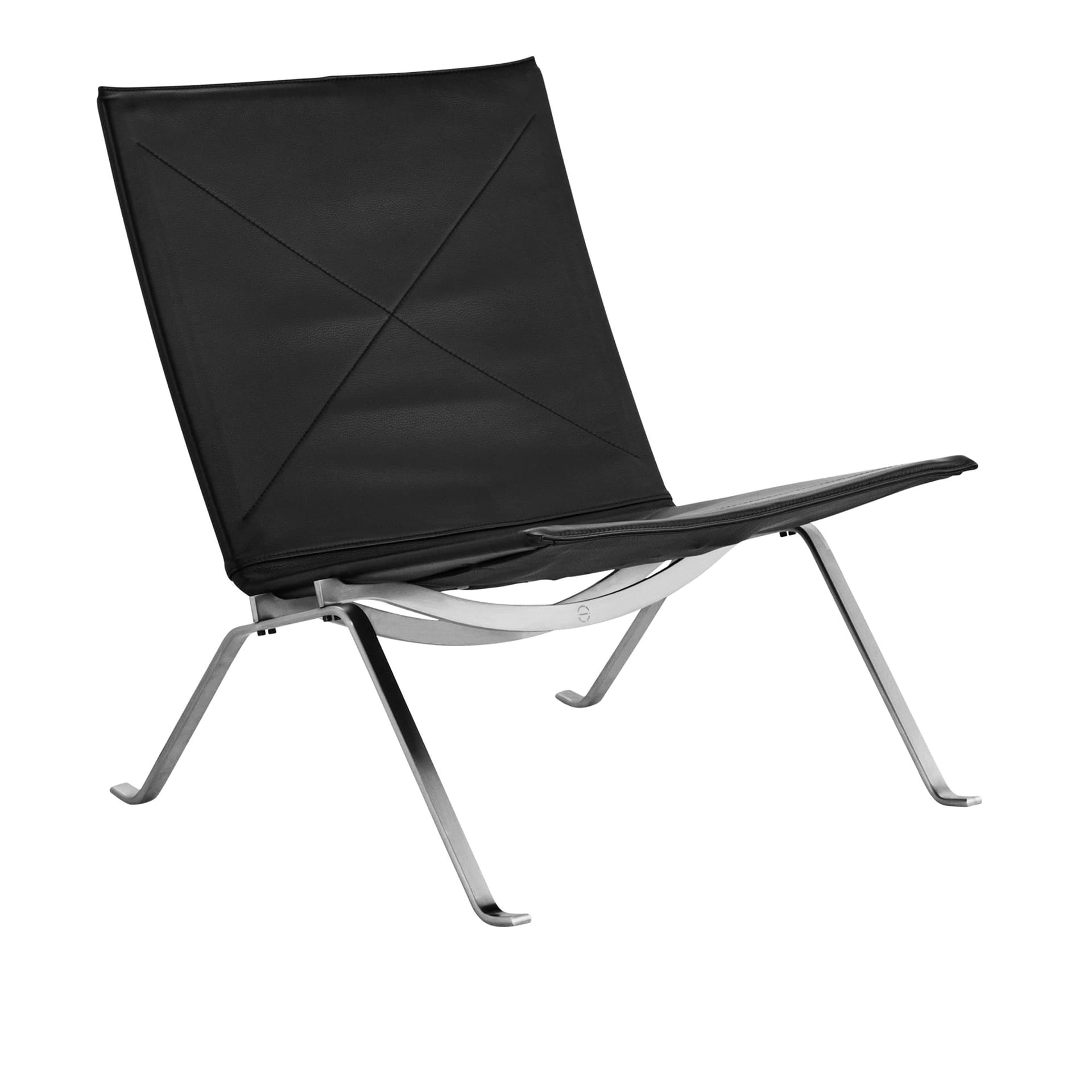 Fritz Hansen - PK22, Läder, Grace Black - Lenestoler - Poul Kjærholm - Svart - Lær/Metall