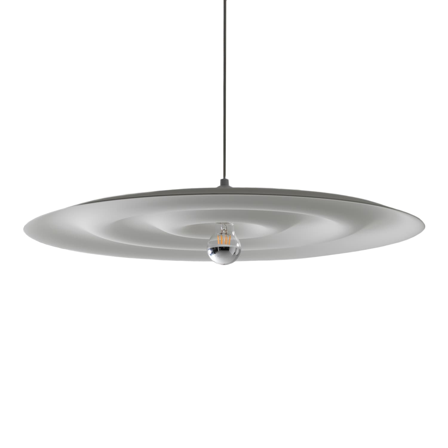 Wastberg+ - Alma w171s Pendellampa, Grey White, Inkl. 1 x E27 Sockel, Max 40W, Dimbar - Pendellamper - Tham & Videgård - Grå