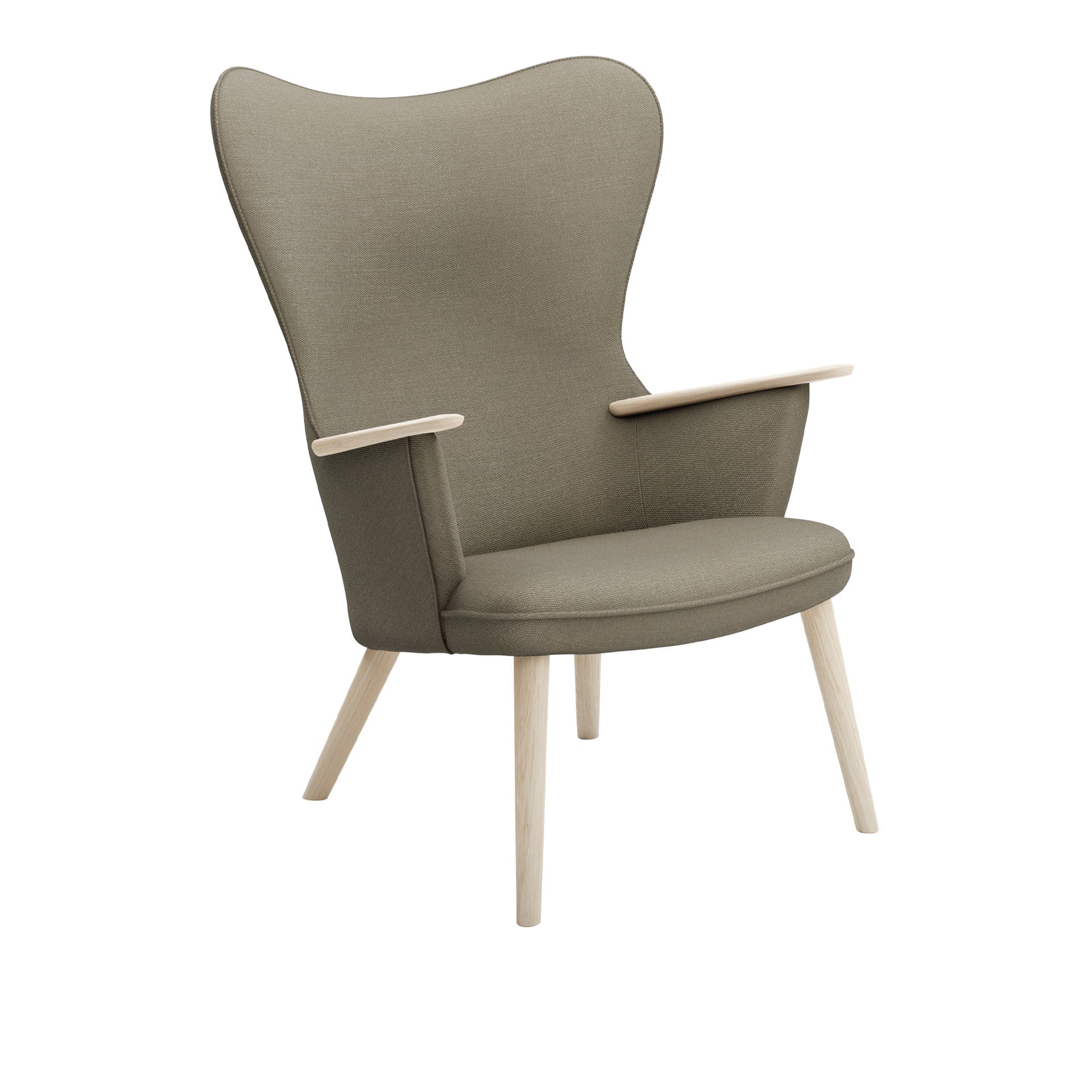 Carl Hansen - CH78 Fåtölj, Tvålad Ek, Tyggrupp 3 Fiord 0271 - Lenestoler - Hans J. Wegner