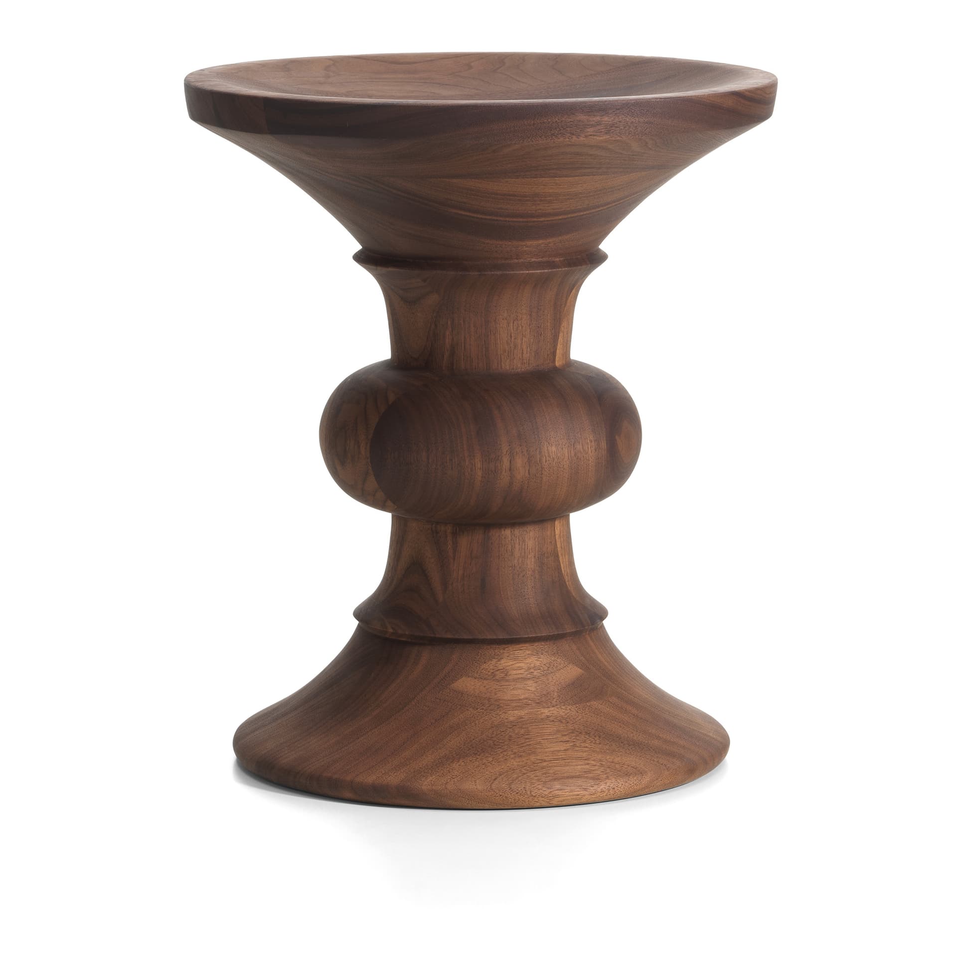 Vitra - Eames Stool, Model B Dark Walnut Hard Wax Oil - Krakker - Charles & Ray Eames