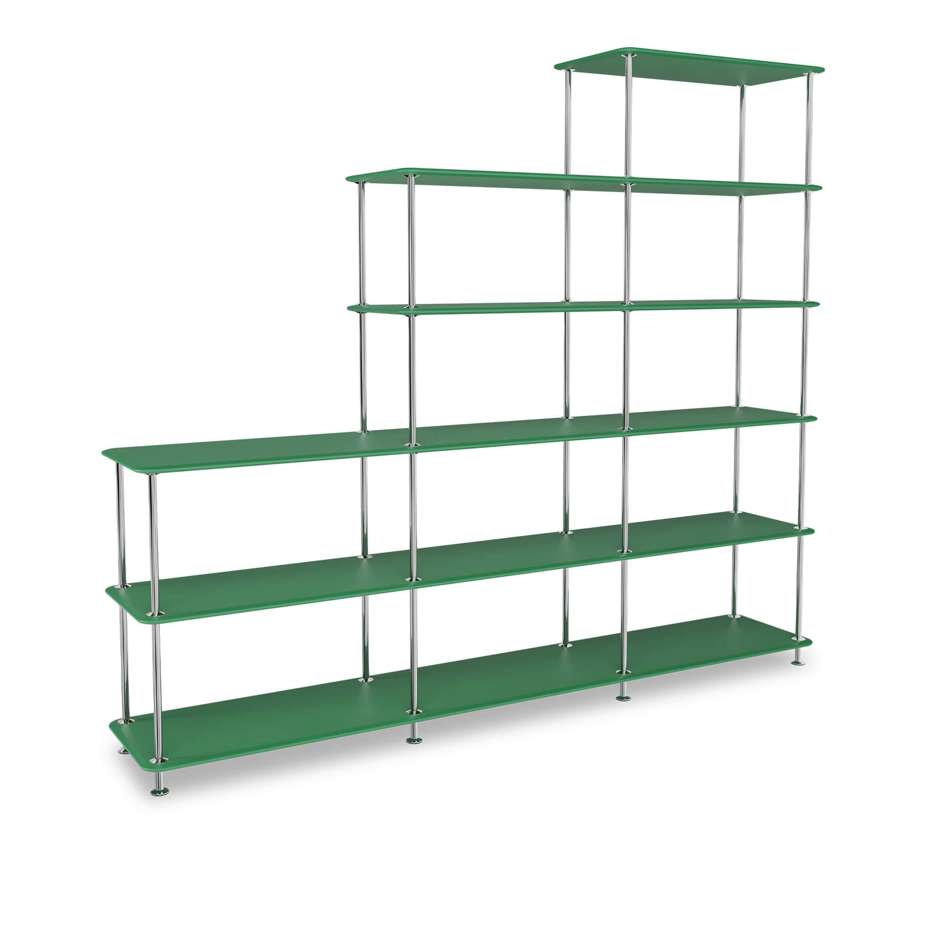 Montana - Montana Free 542000 232-Parsleystructure 44C-Chrome - Hyller & Hyllesystem - Jakob Wagner - Grønn - Metall/Tre