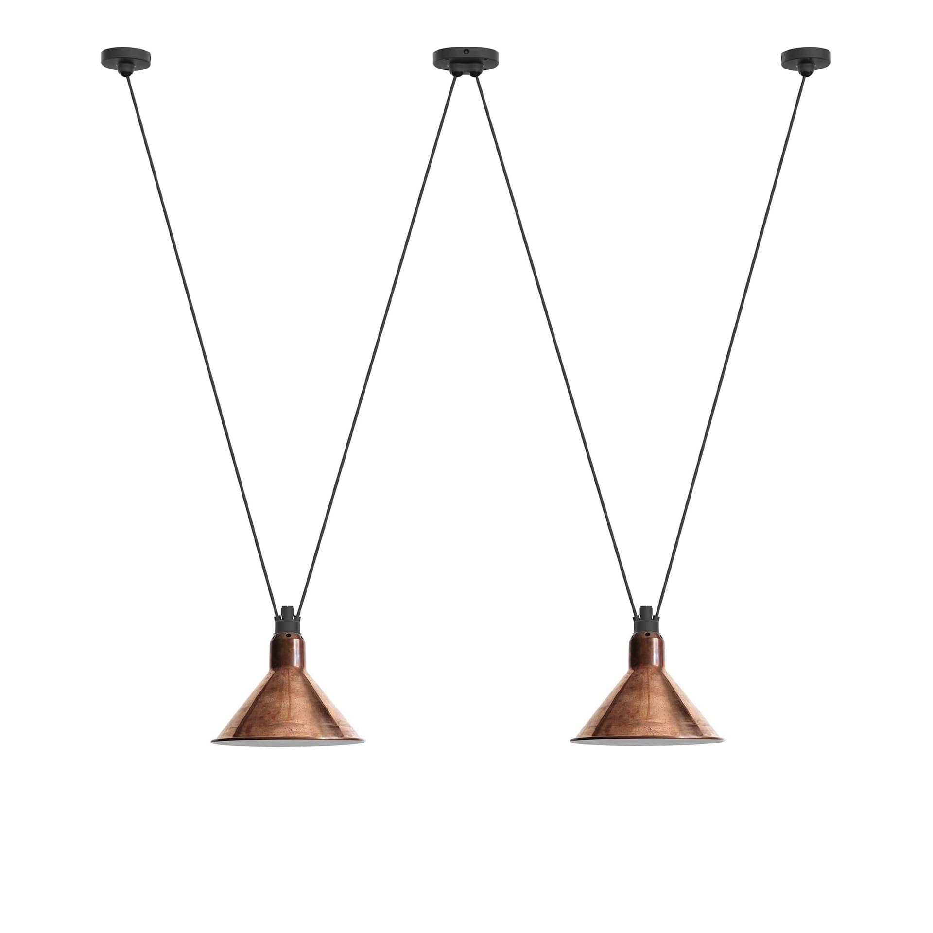 DCWéditions - Les Acrobates De Gras 324 L Conic Raw Copper/White Inside - Pendellamper - Bernard-Albin Gras - Kobber