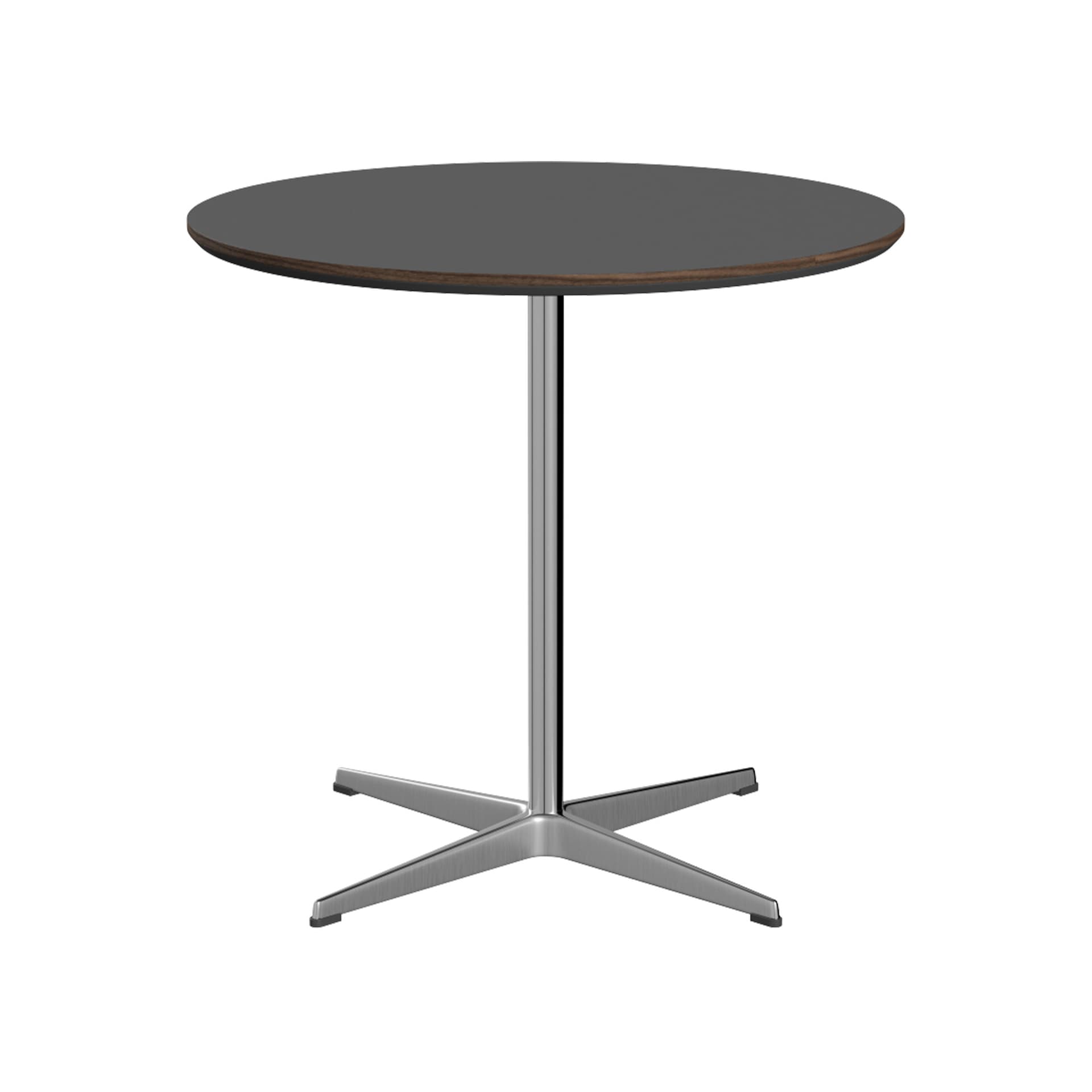 Fritz Hansen - A622 Cirkulär, Ø75 cm, Laminat, Grey Bromo, 4-grenad stjärnfot - Spisebord - Arne Jacobsen,Piet Hein - Grå - Laminat/Metall