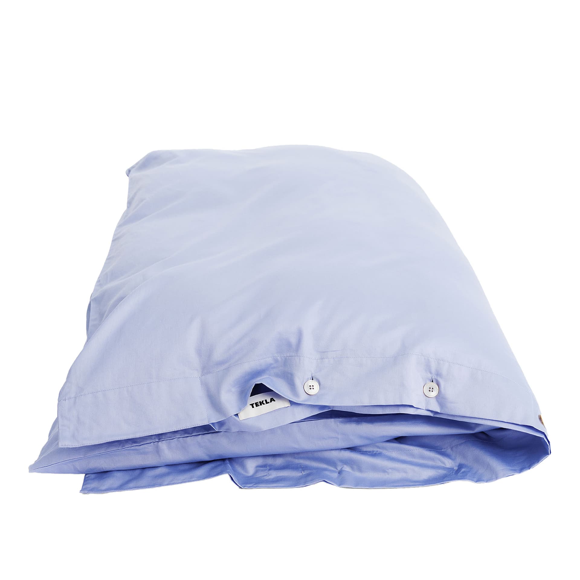 Tekla - Sateen Duvet Cover 150 x 210 cm Evening Blue - Dynetrekk - Blå - Bomull
