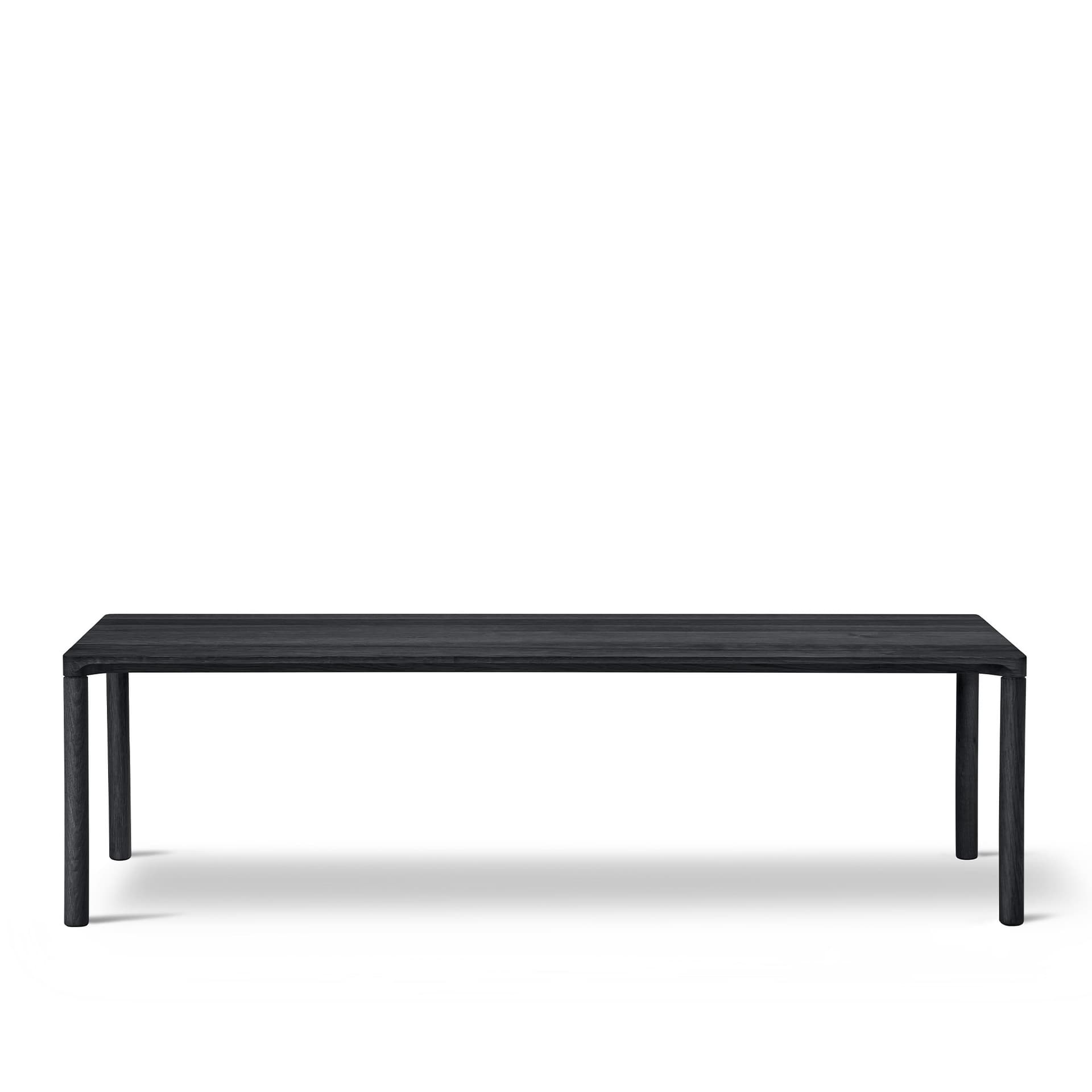 Fredericia Furniture - Piloti Table, 120 x 39 cm, Svartlackerad ek - Sofabord - Hugo Passos - Svart - Tre
