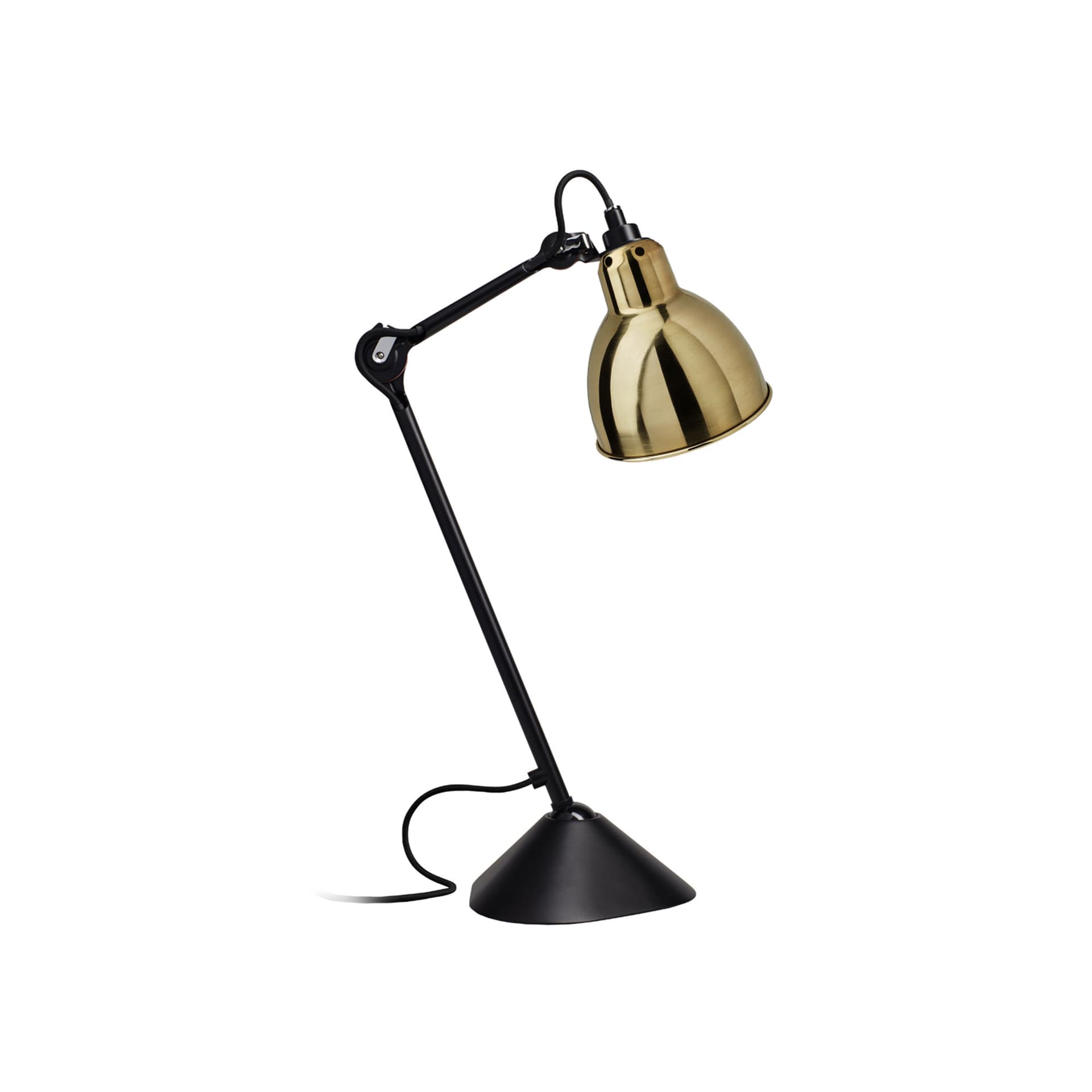 Lampe Gras - 205 Bordlampe Svart/Messing