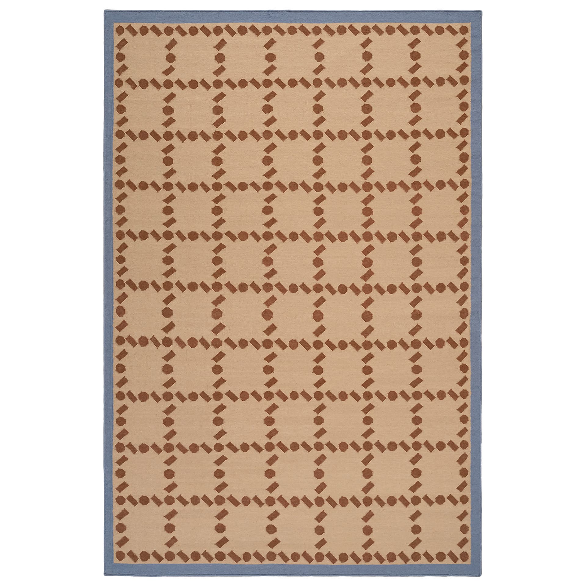 Nordic Knots - MRS Pointe Red/Blue 170x240 cm - Mønstrede tepper - Michelle R. Smith - Ull
