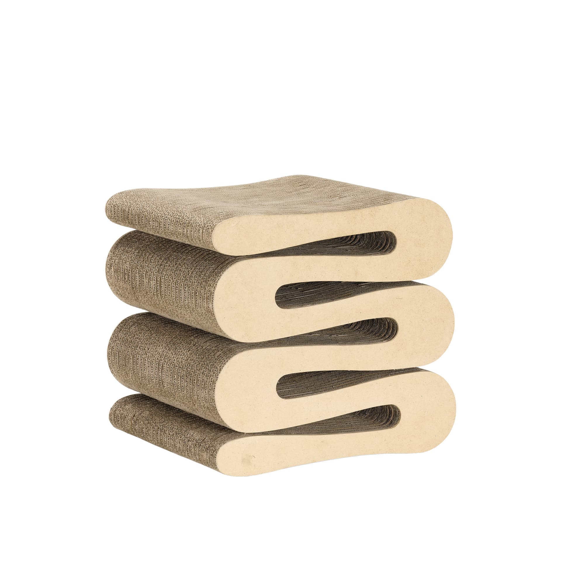 Vitra - Wiggle Stool - Krakker - Frank Gehry - Brun - Naturlig materiale