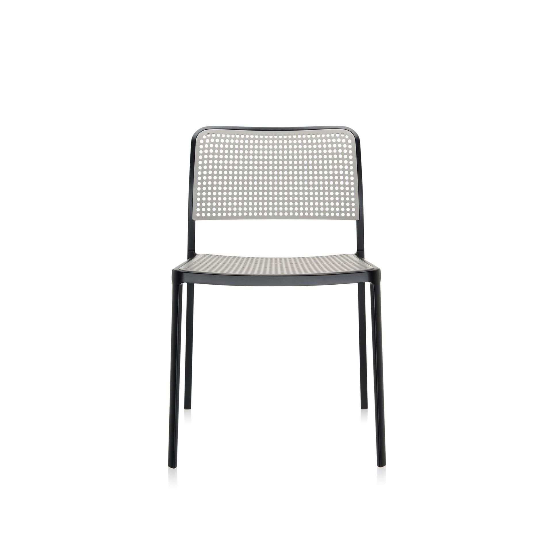 Kartell - Audrey Chair 5875, Black/Light Grey - Spisestoler - Piero Lissoni - Svart - Metall/Syntetisk materiale