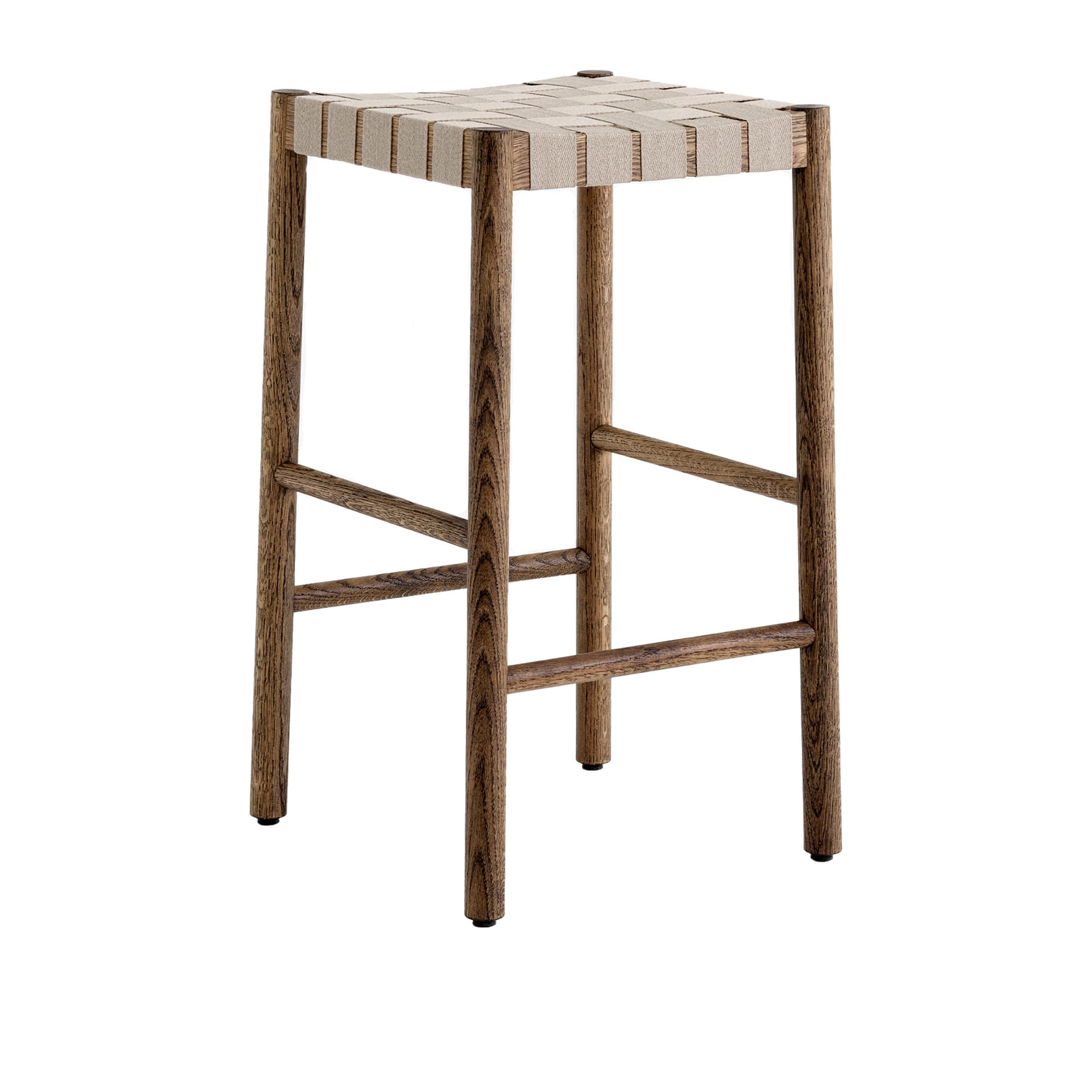 &Tradition - Betty Counter Chair TK7, Smoked/Natural Webbing - Barstoler & barkrakker - Thau & Kallio - Beige,Tre farget - Tre