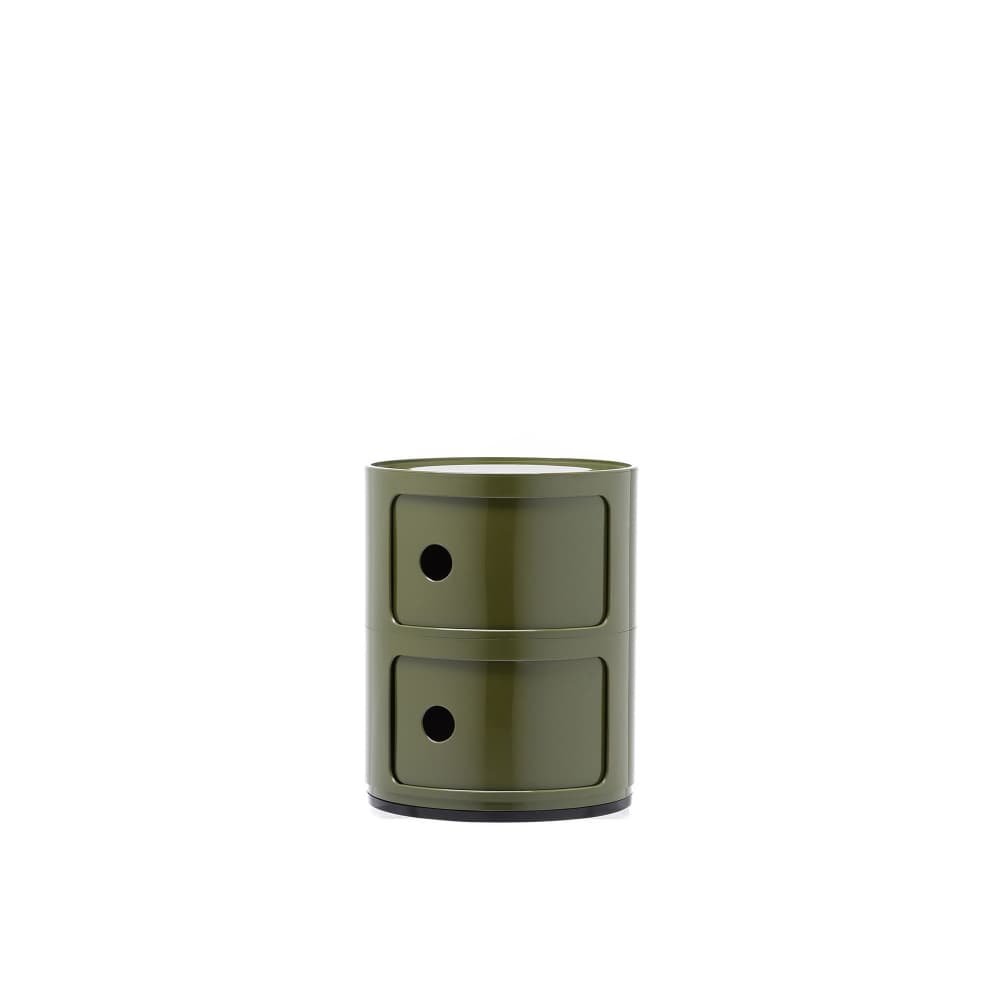 Kartell - Componibili 4966, Green, 2 Compartments - Skuffeseksjoner - Anna Castelli Ferrieri - Grønn