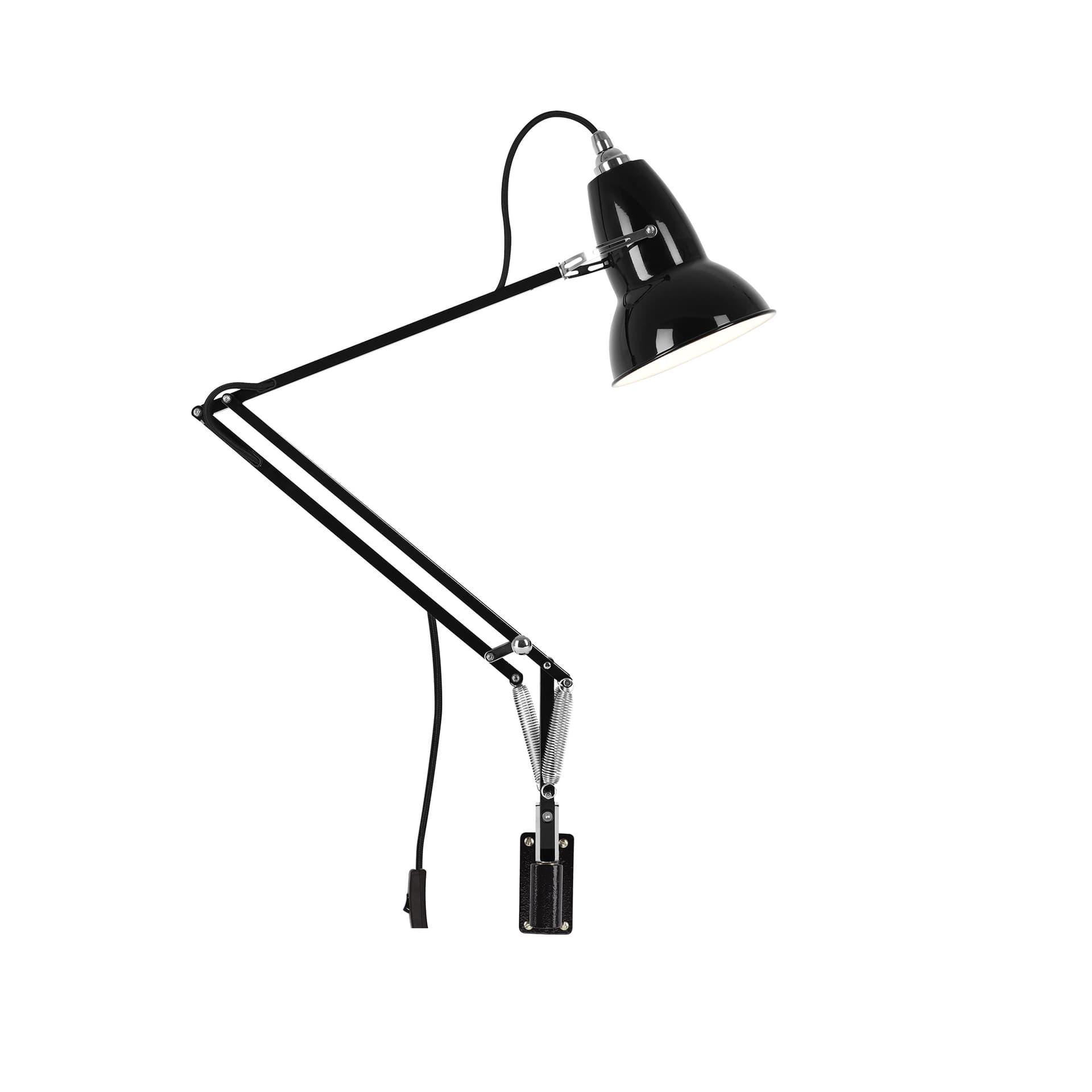Anglepoise - Original 1227 vegglampe, svart, justerbar –