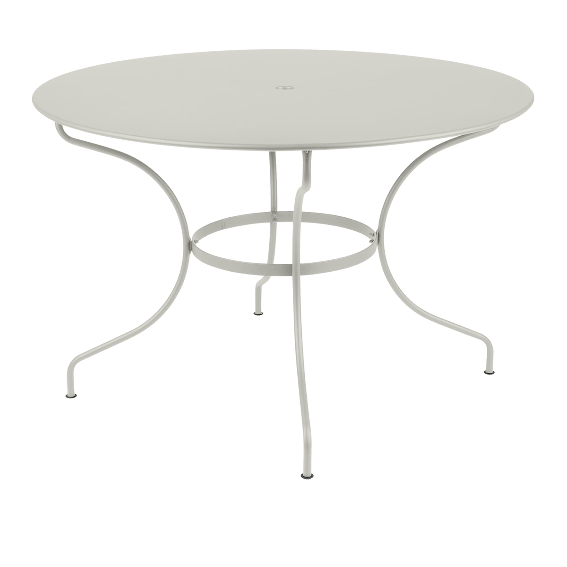 Fermob - Opéra Table Ø 117 cm, Clay Grey - Utendørs spisebord - Grønn,Grå - Metall