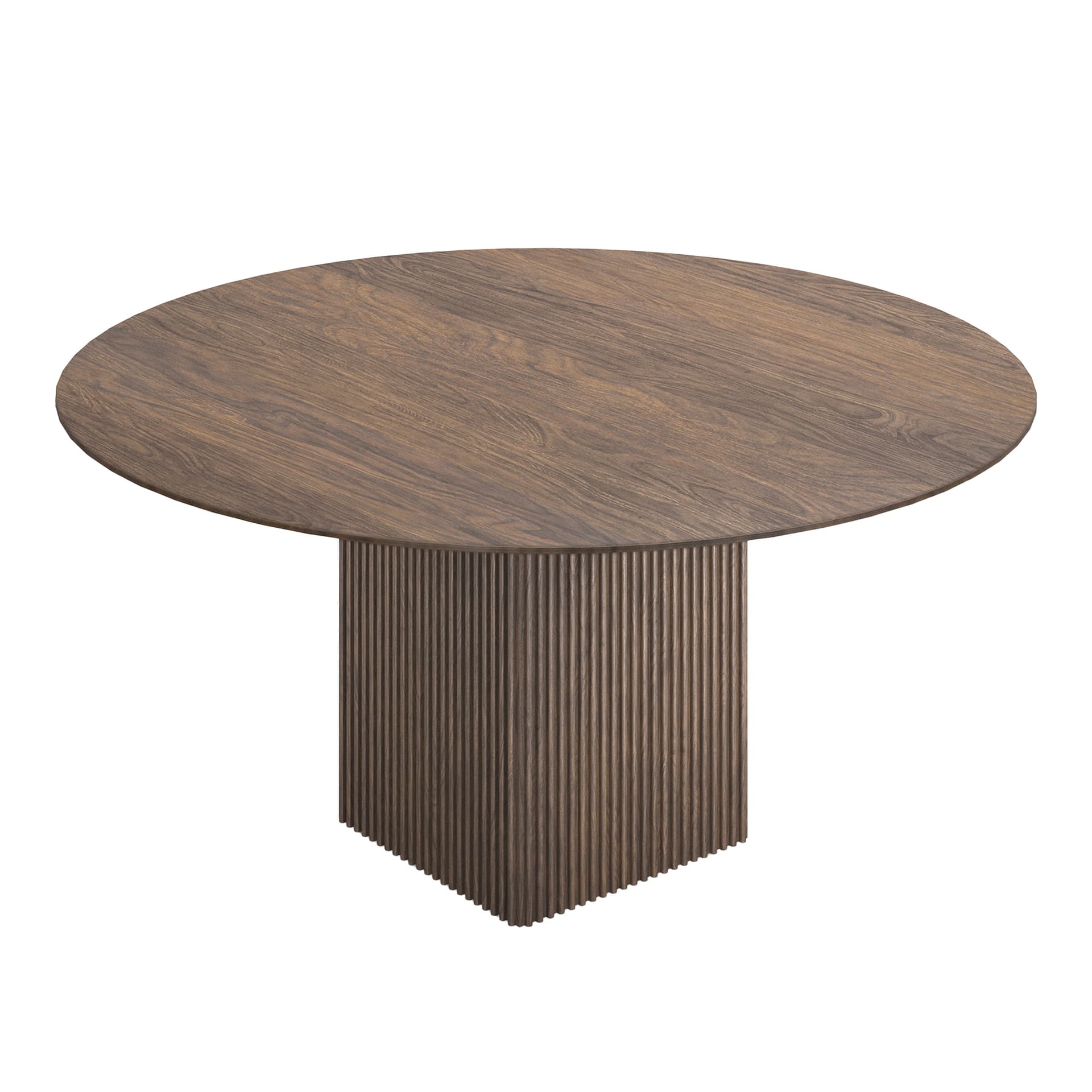 Dk3 - Ten table round spisebord Ø120cm oljet valnøtt - Spisebord - Christian Troels & Jacob Plejdrup - Tre farget - Tre