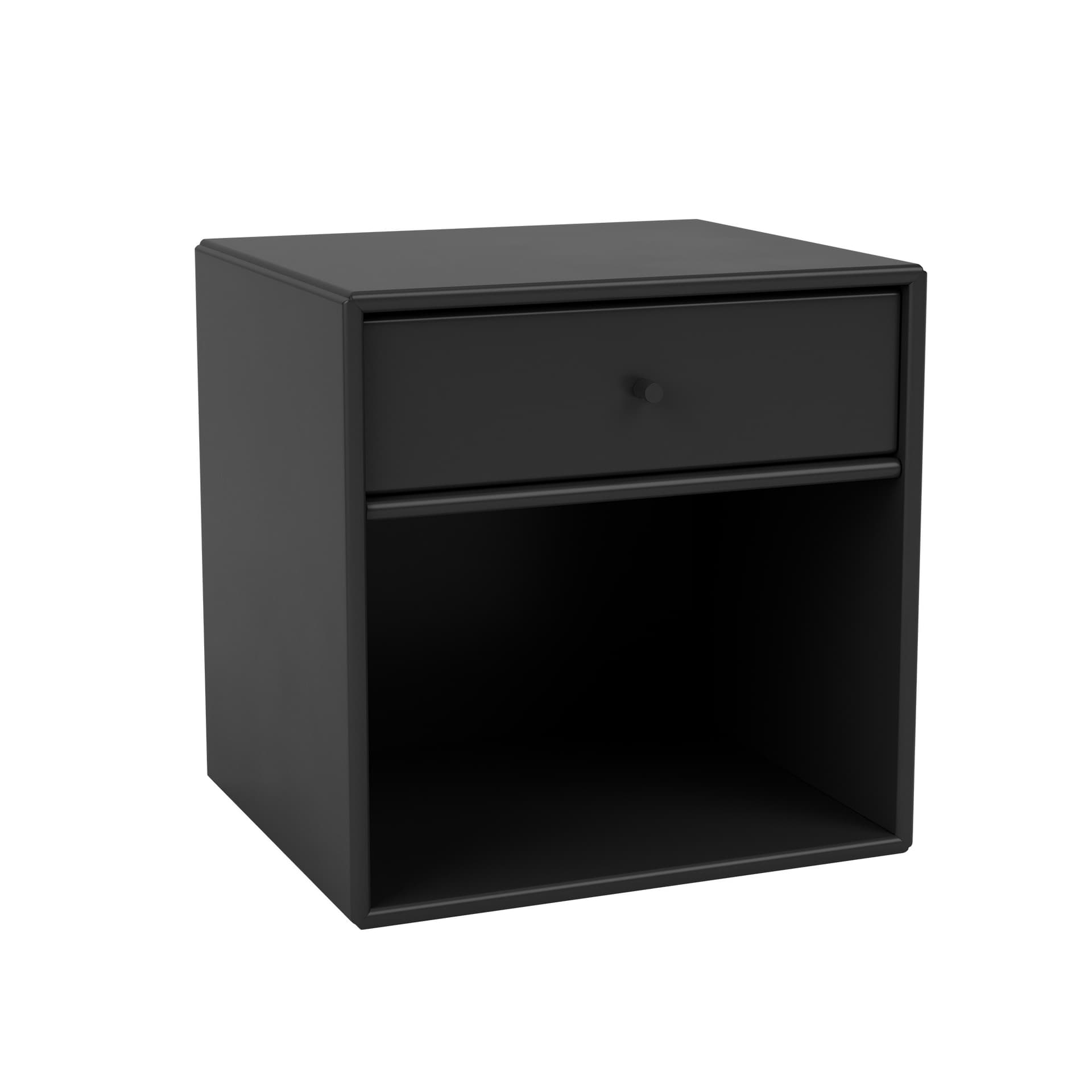 Montana - Dream Nightstand 05-Black 04 Suspension Rails - Nattbord - Peter J. Lassen - Svart - Tre