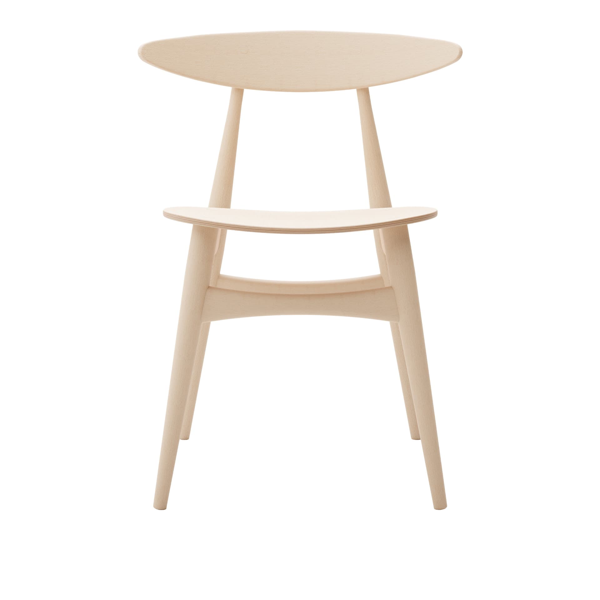 Carl Hansen - CH33T, Tvålad Bok - Spisestoler - Hans J. Wegner - Tre farget - Tre