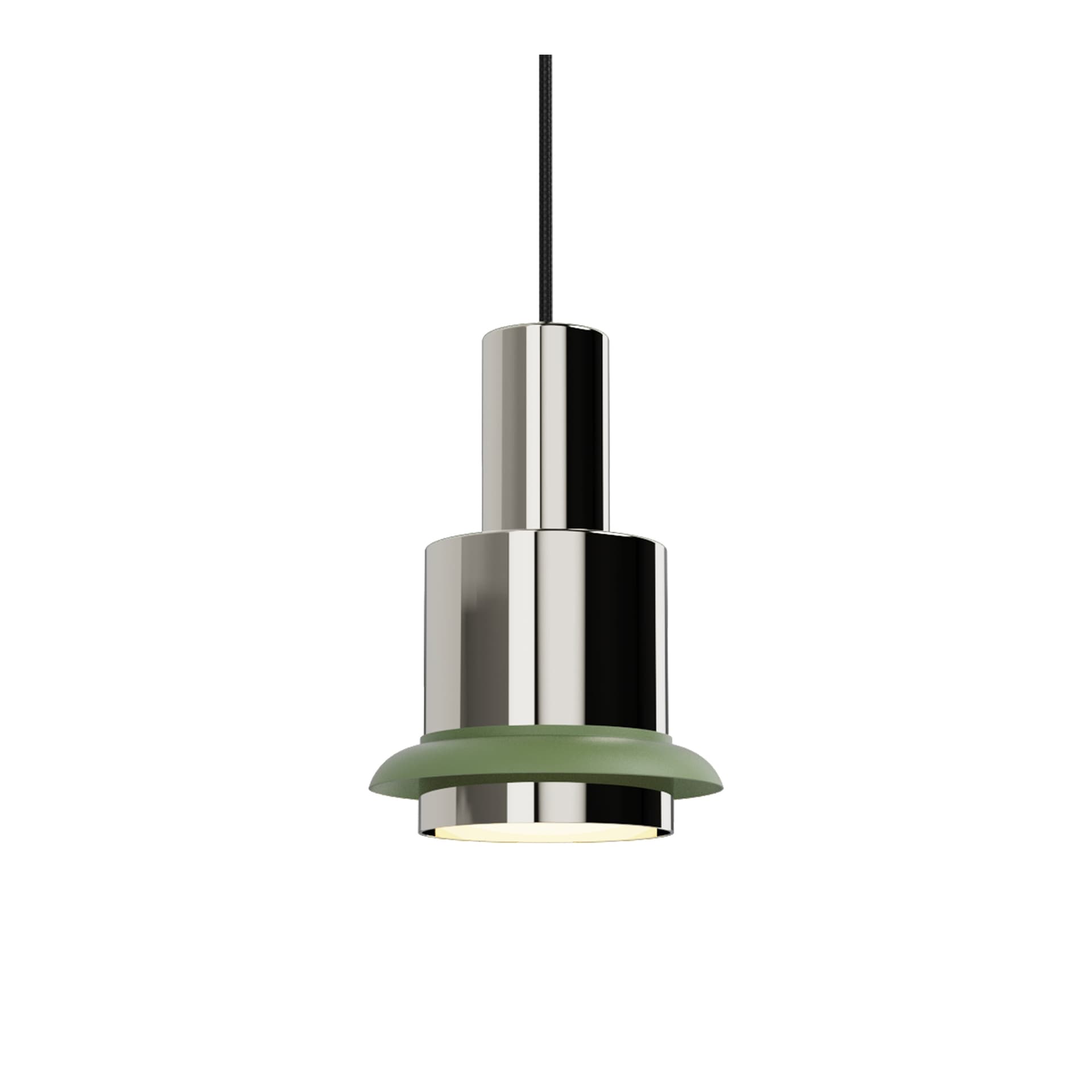 DCW - Chaumont Pendel Ø19xH28 Nickel/Green