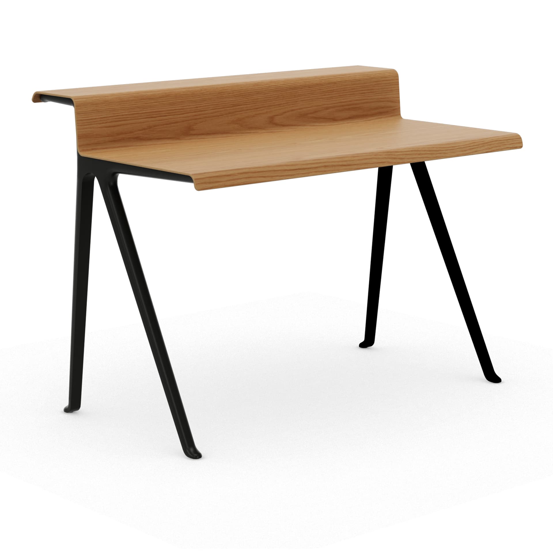 Vitra - Courier skrivebord light oak/deep black - Skrivebord - Ronan Bouroullec - Tre farget - Tre