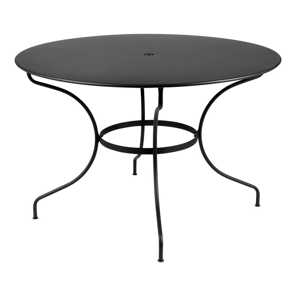 Fermob - Opera+ Table 117 cm Liquorice 42 - Utendørs spisebord - Svart - Metall