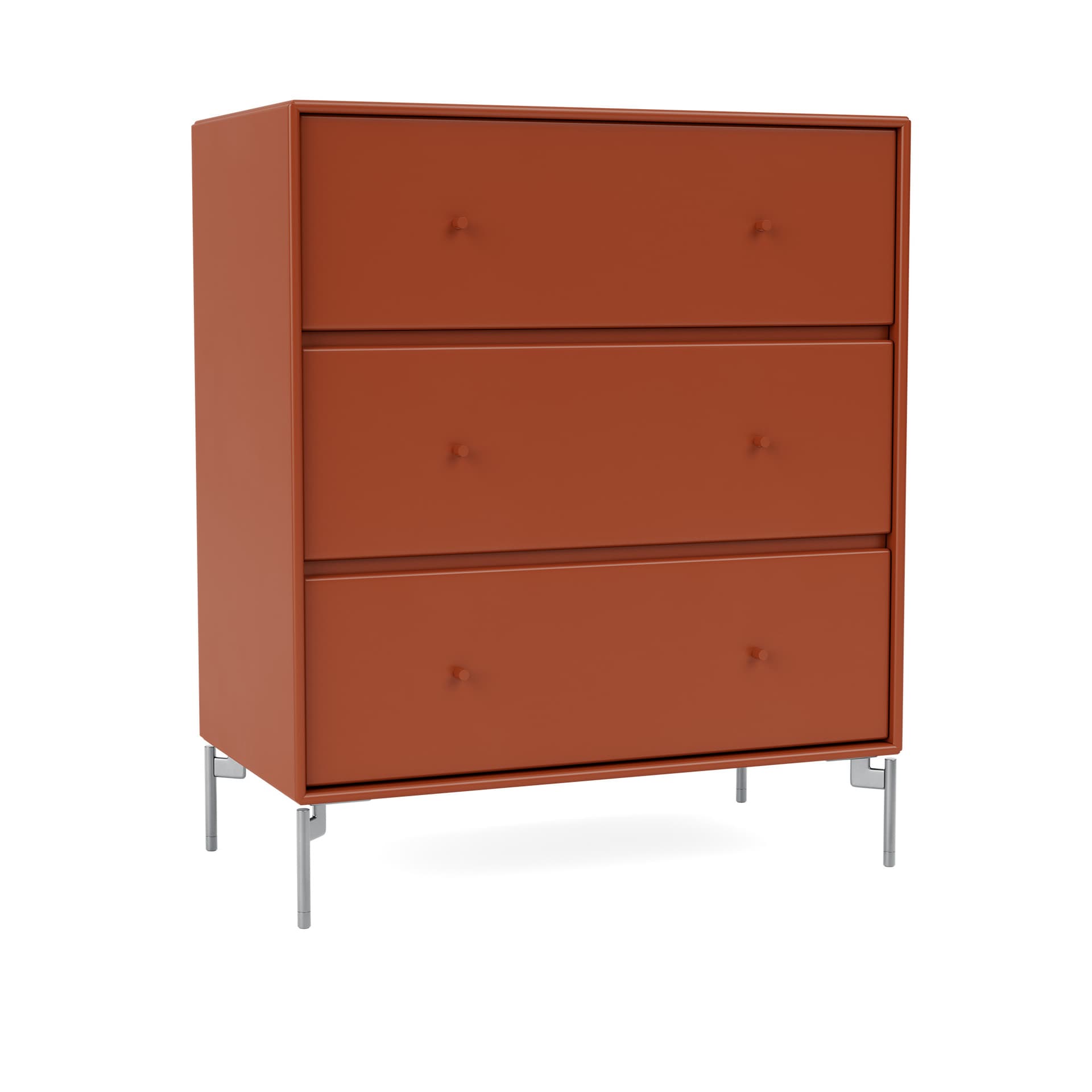 Montana - Carry Dresser 162-Hokkaido Matt Chrome - Skjenker - Peter J. Lassen - Rød - Tre