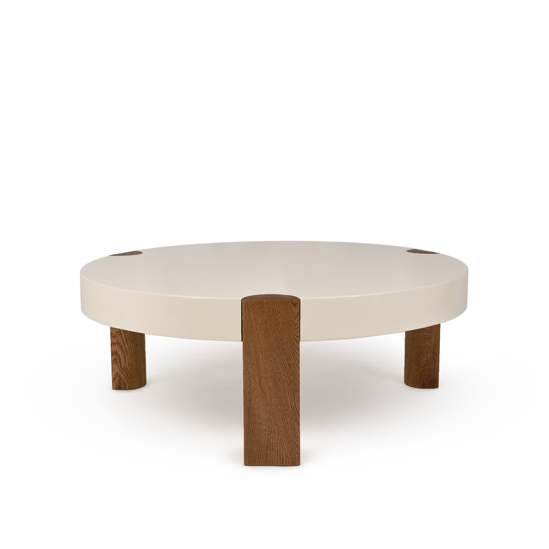 Mazo - Fer Coffee Table, Oak Ø80 - White - Sofabord - Magnus Stephensen,Magnus Sangild,Louise Buus - Hvit - Tre