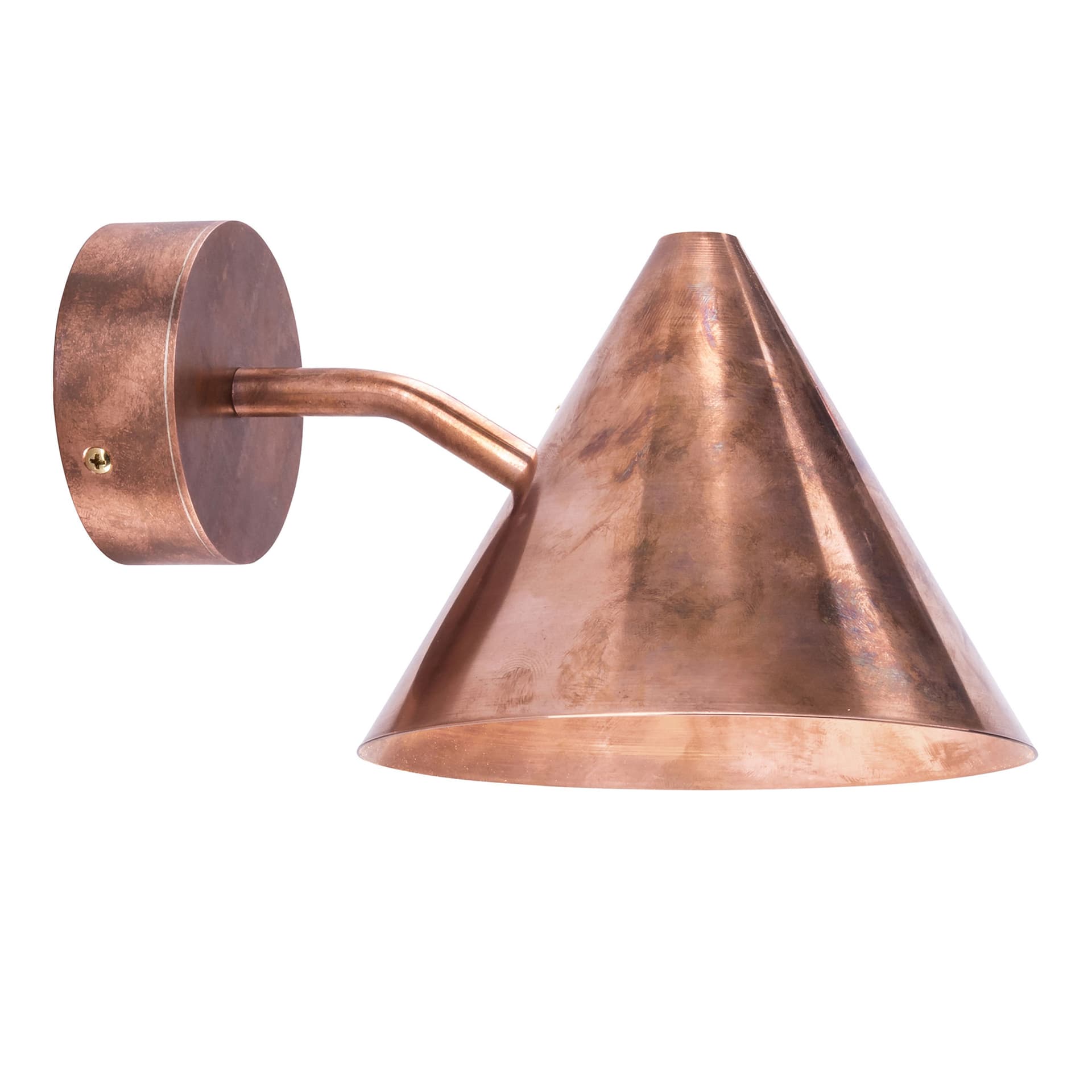 Örsjö Belysning - Tratten Vägglampa Mini, Rå koppar - Vegglamper - Kobber - Metall