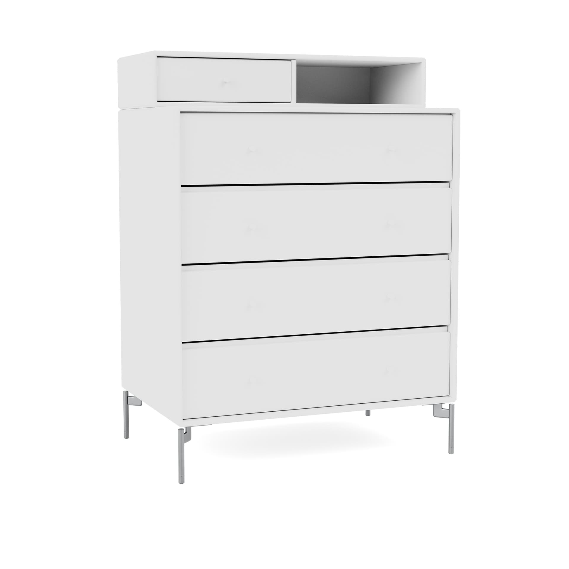 Montana - Keep Chest Of Drawers - New White / Matt Chrome Legs - Skjenker - Peter J. Lassen - Hvit - Tre