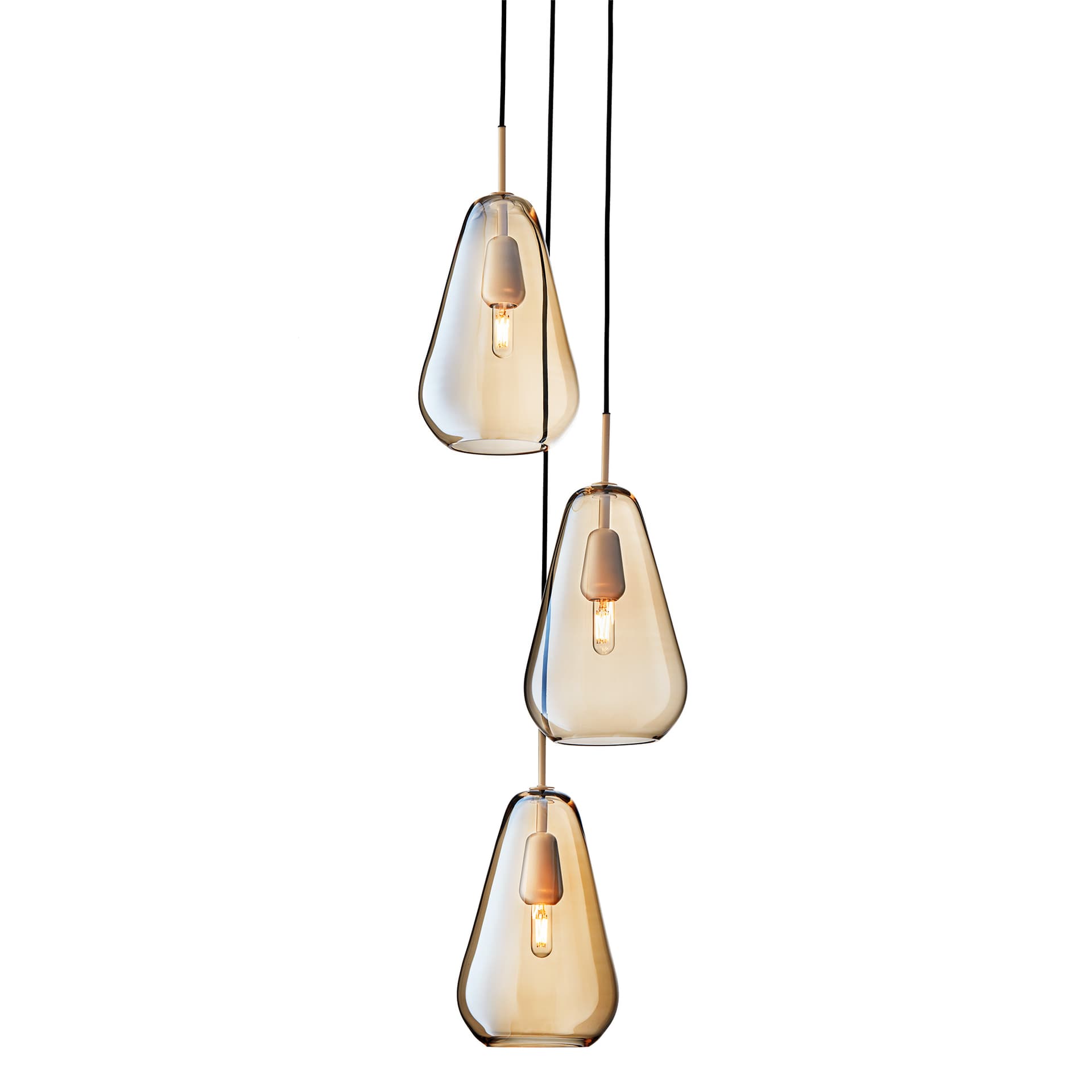 Nuura Aps - Anoli 3 Lysekrone Nordic Gold/Gold Nuura