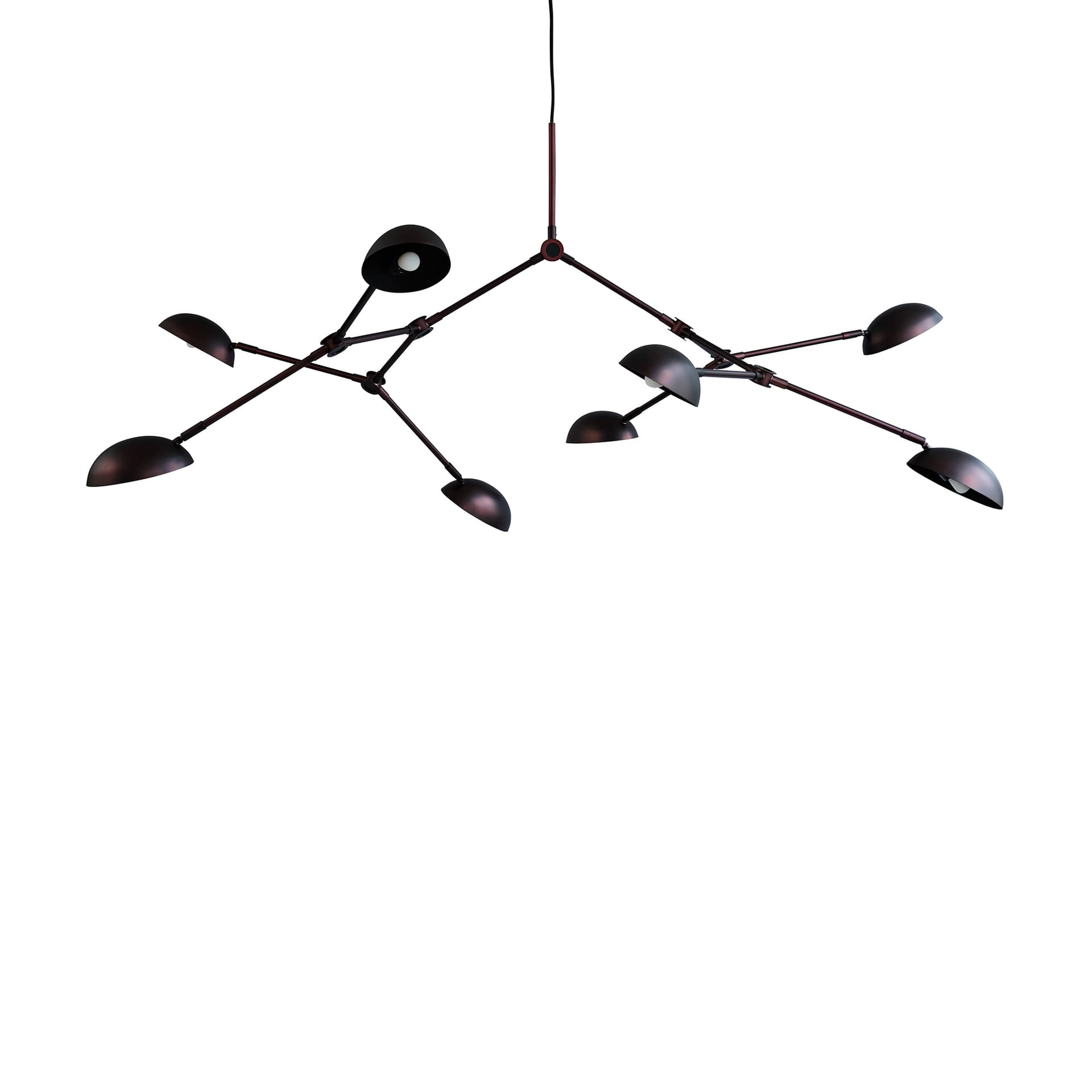 101 Copenhagen - Drop Chandelier Burned Black - Lysekroner - Kristian Sofus Hansen,Tommy Hyldahl - Svart
