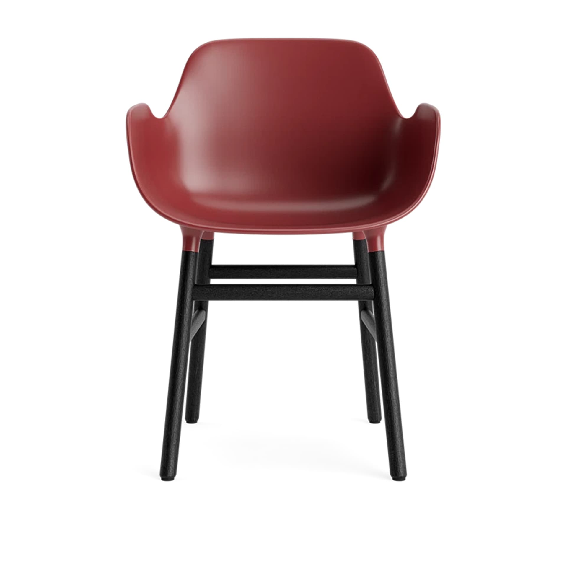 Normann Copenhagen - Form Armchair Black Oak Red - Spisestoler - Simon Legald - Rød - Tre/Plast