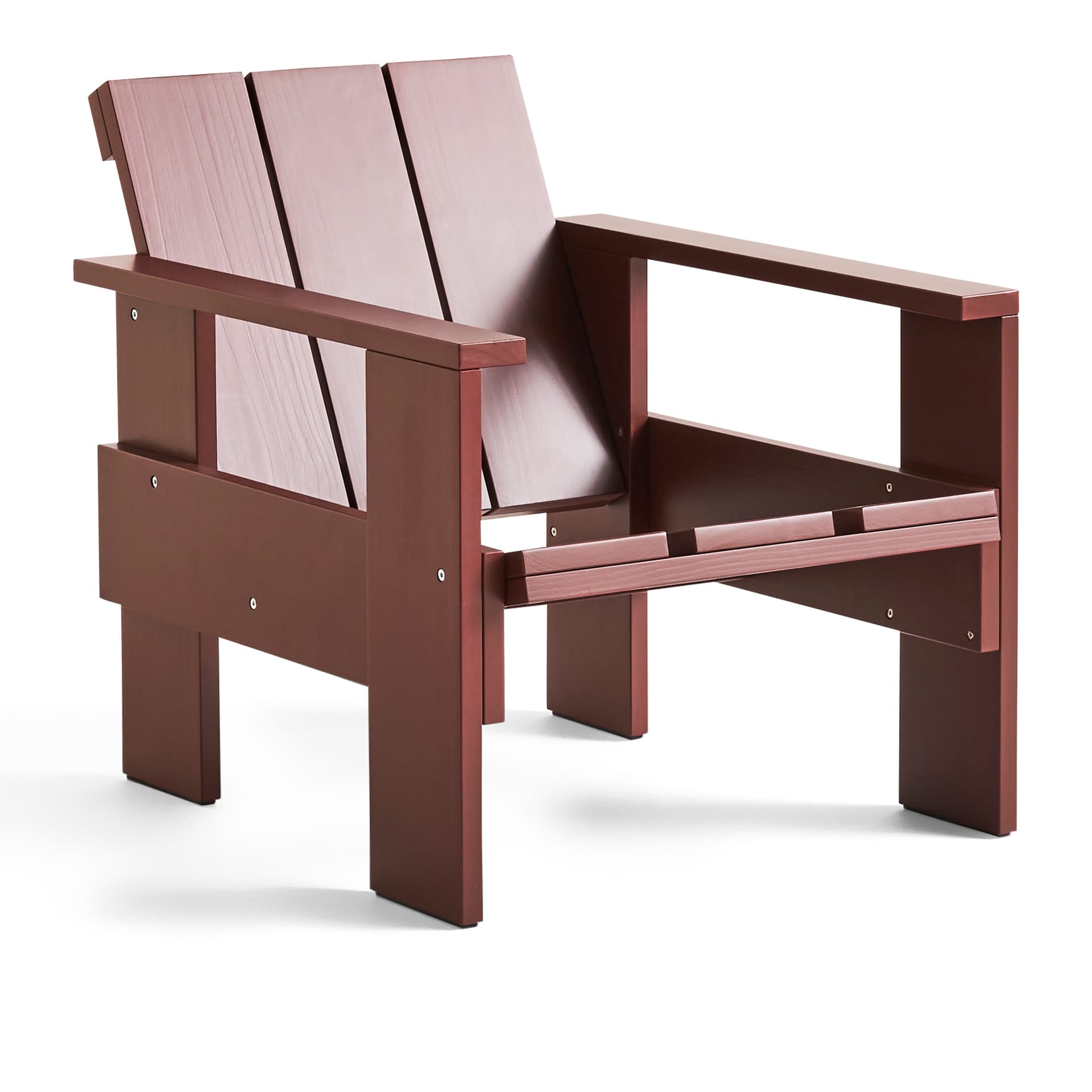 HAY - Crate Lounge Chair / Iron Red - Loungestoler - Gerrit Rietveld - Rød - Tre