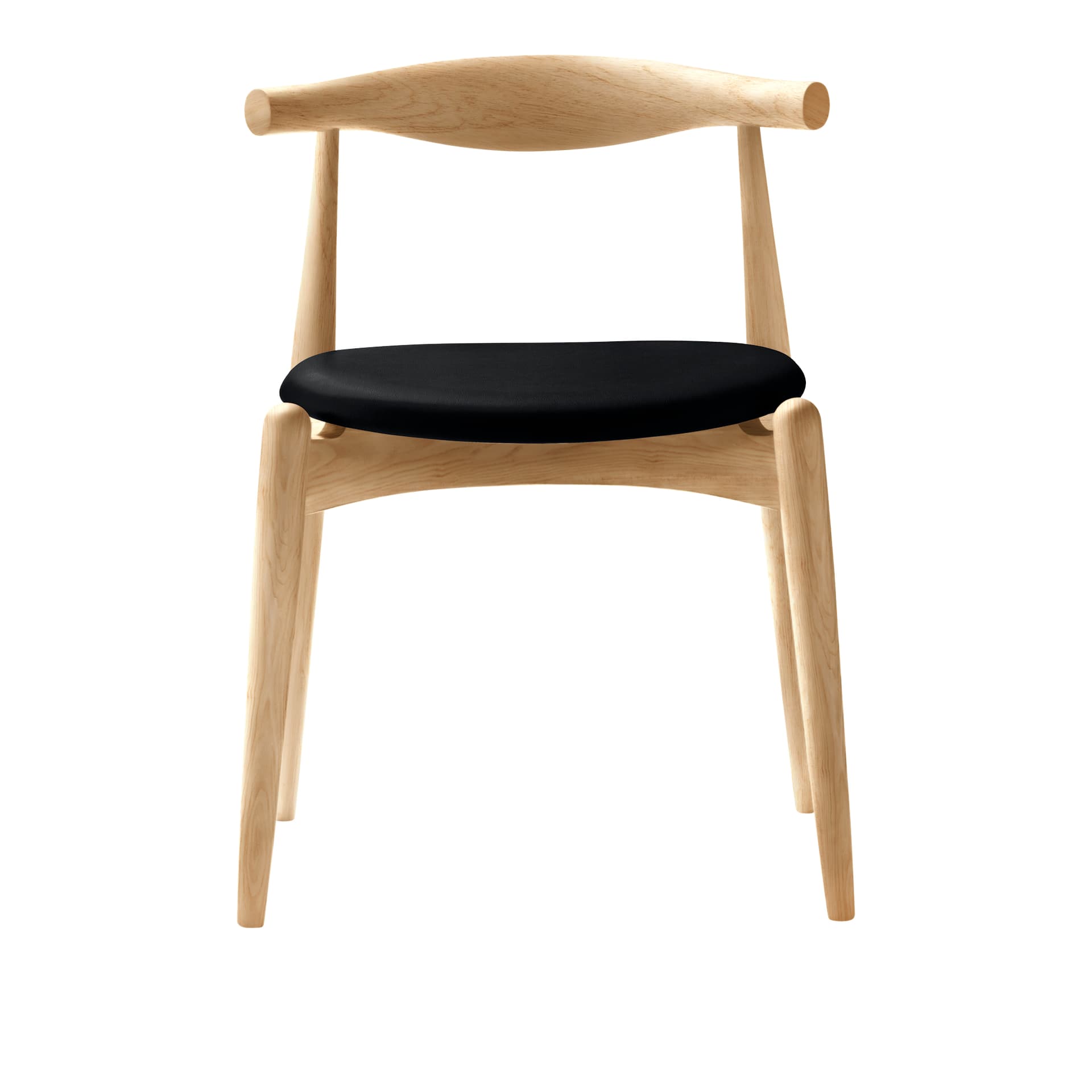 Carl Hansen - CH20, Klarlackad Ek, Lädergrupp C Sif - 98 - Spisestoler - Hans J. Wegner - Tre farget - Tre