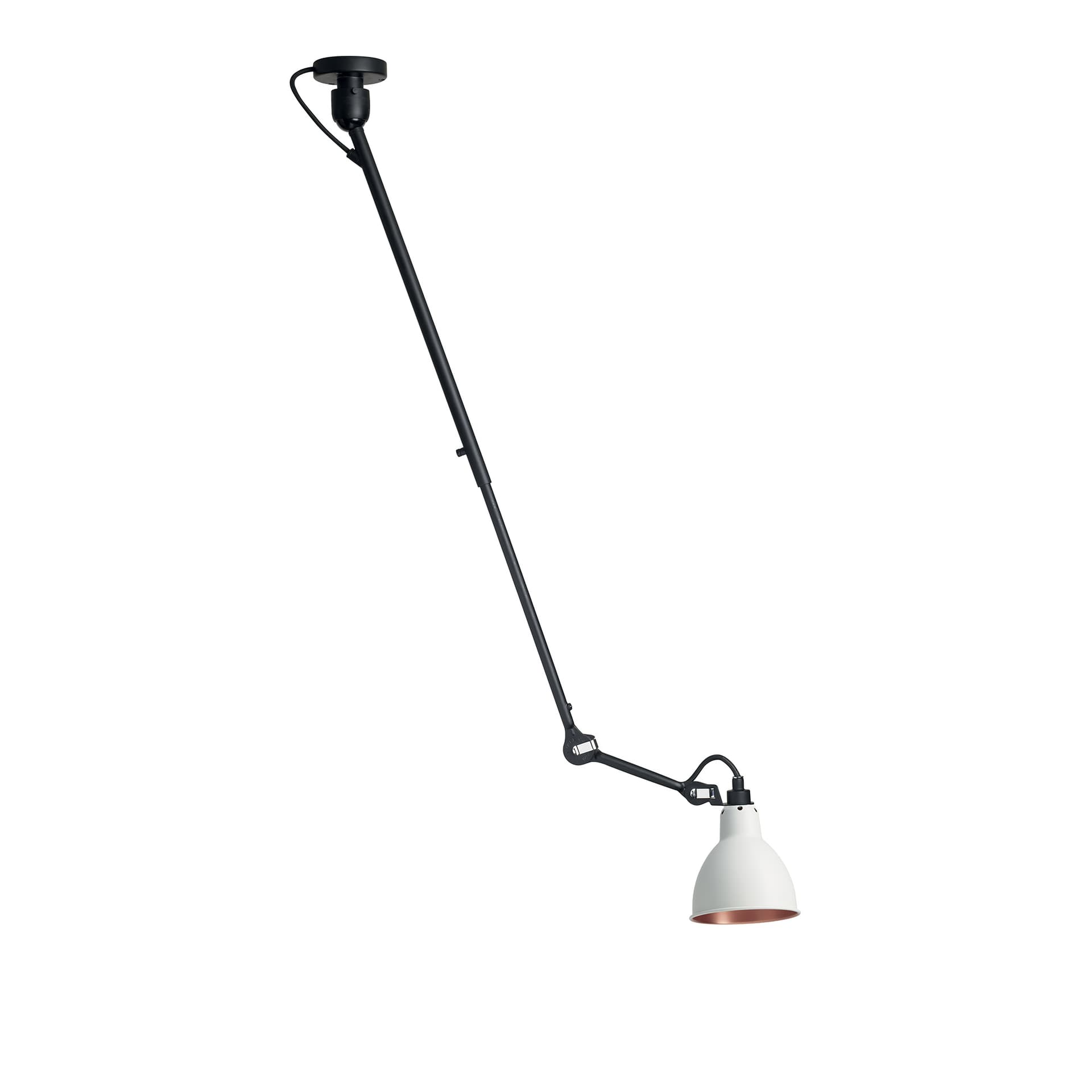 Lampe Gras - 302 Taklampe Svart/Hvit/Kobber