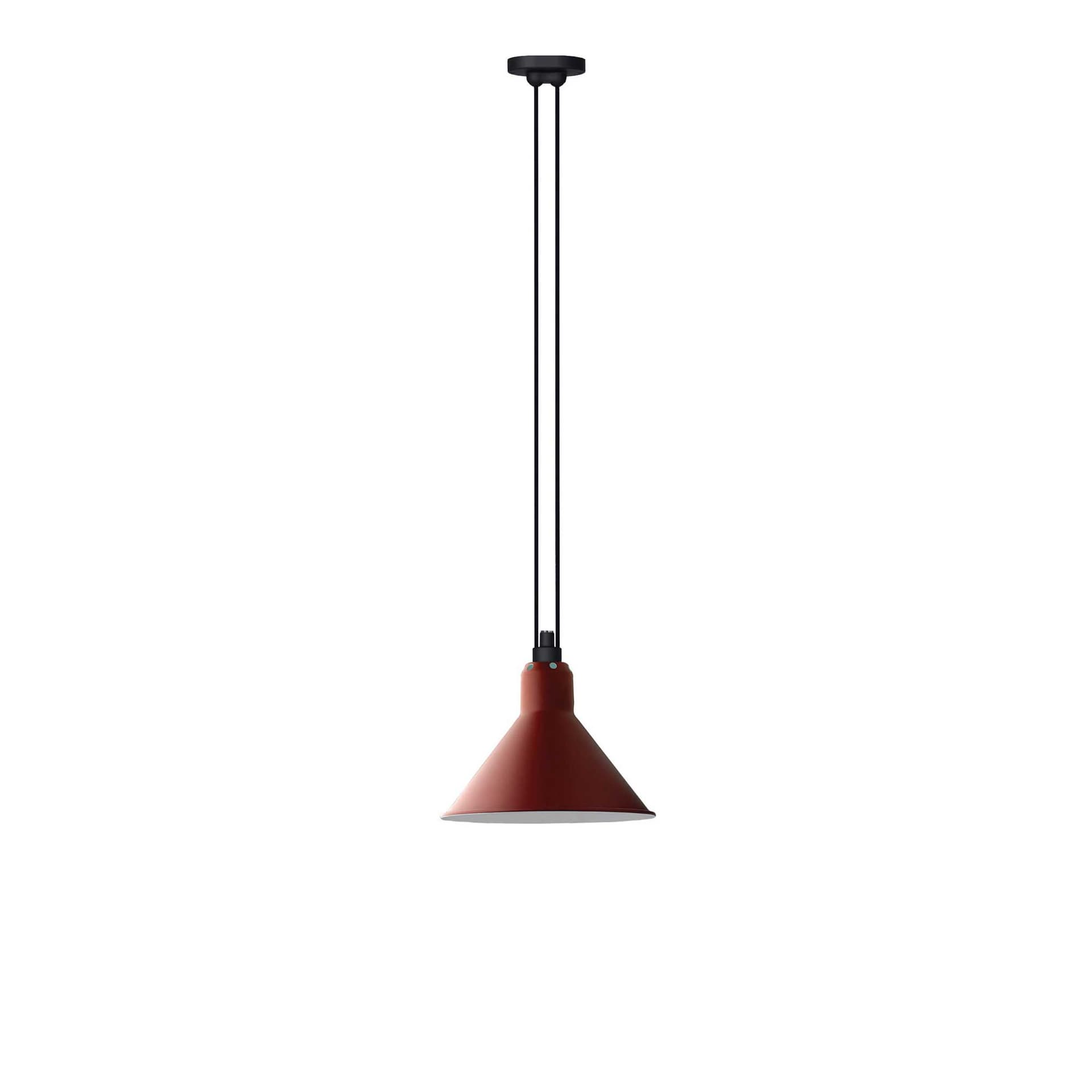 Lampe Gras - 322 L Pendel Konisk Rød