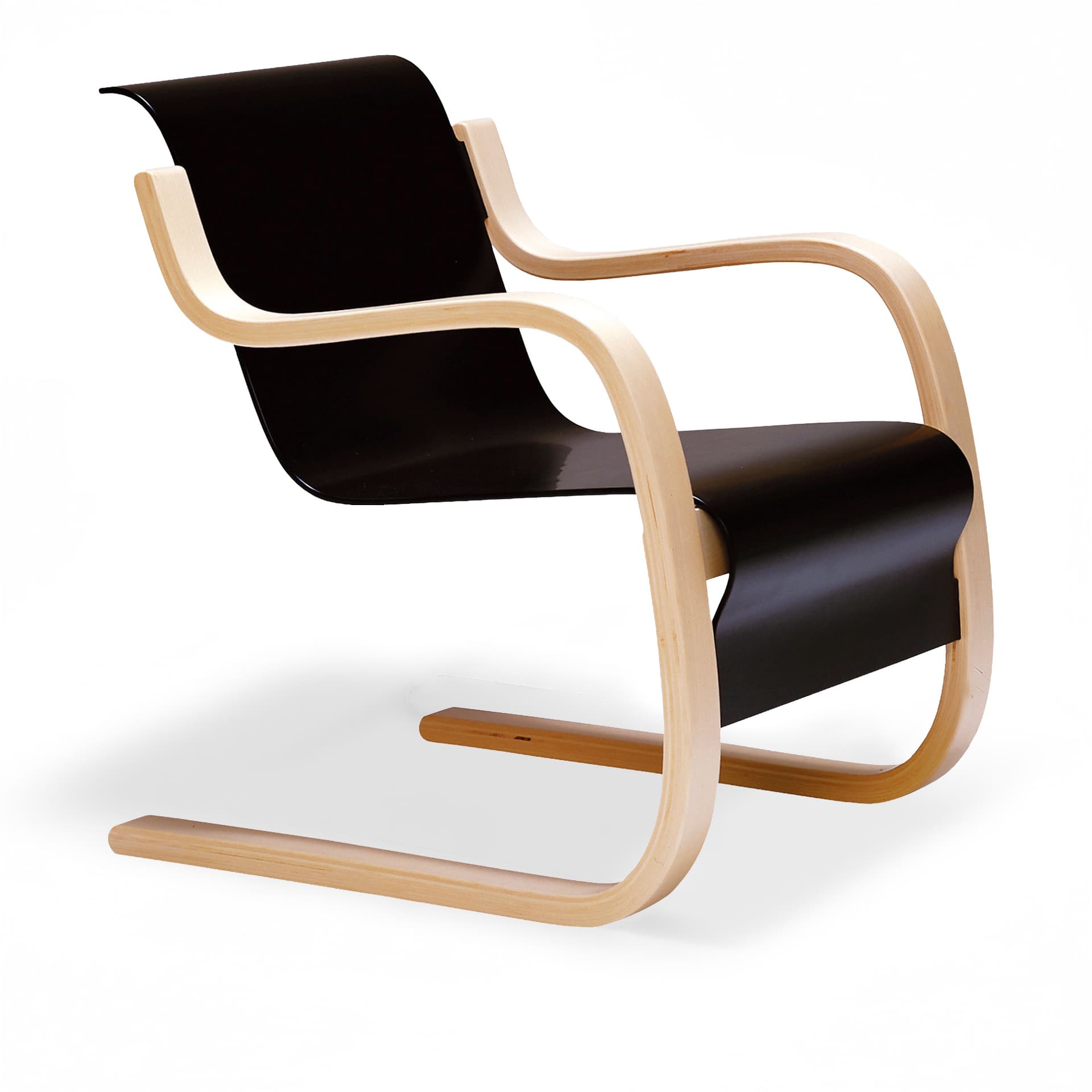 Artek - Fåtölj Fåtölj 42, Svart sits - Lenestoler - Alvar Aalto - Svart - Tre