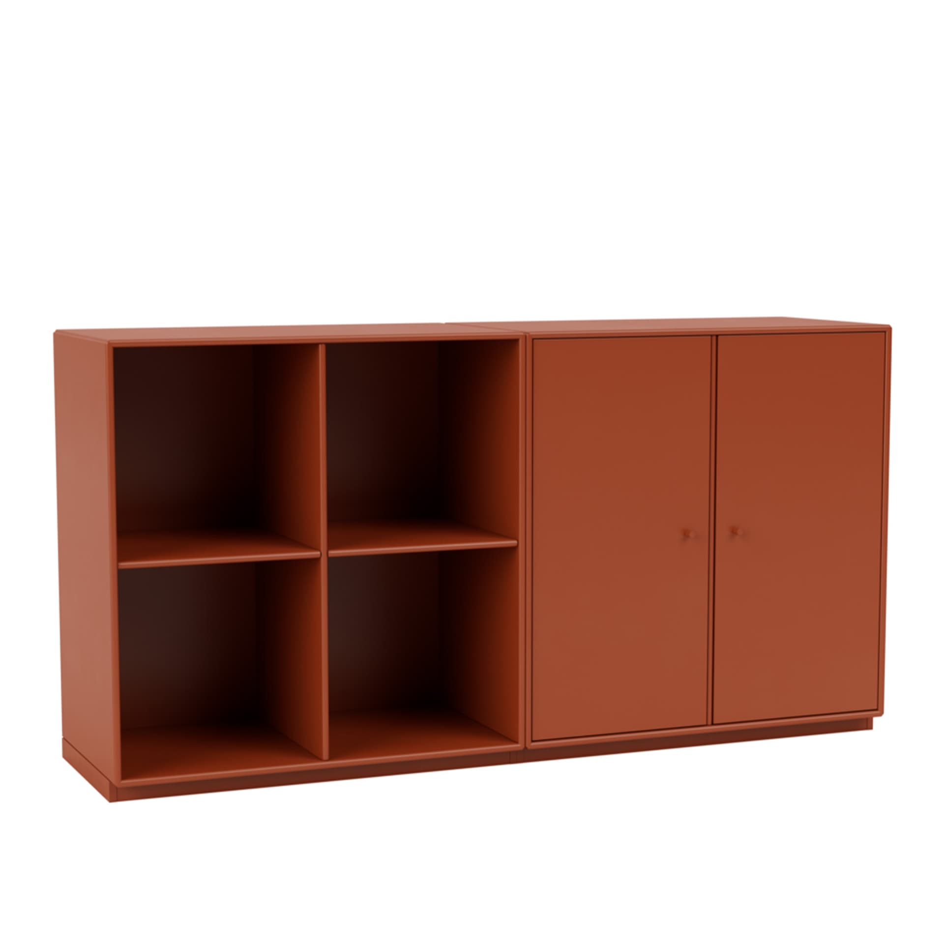 Montana - Pair Classic Sideboard 162-Hokkaido 06 Plinth 3 cm - Sideboards - Peter J. Lassen - Rød - Tre