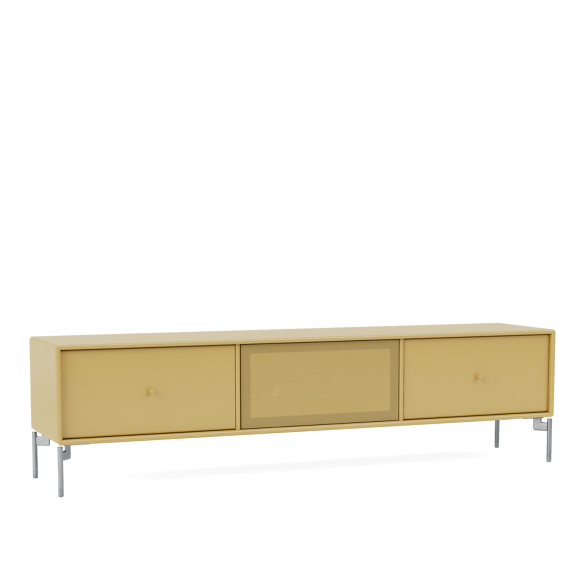 Montana - Octave V TV Bench 157-Cumin Matt Chrome - TV-benker - Peter J. Lassen - Gul - Tre