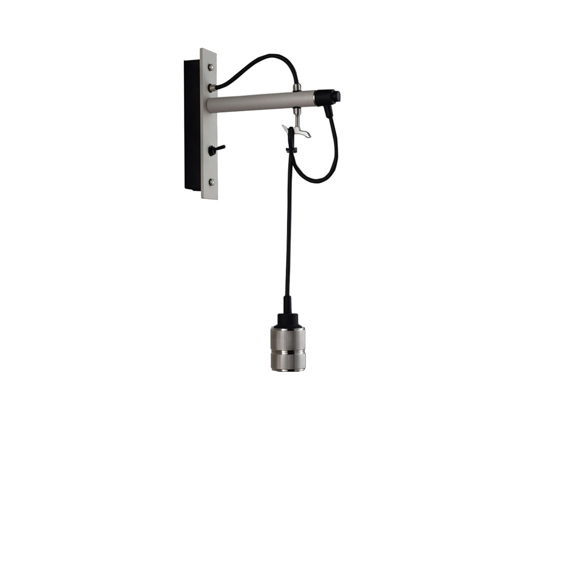 Buster + Punch - Hooked Wall Nude Stone / Steel - Vegglamper - Massimo Buster Minale - Sølv - Metall