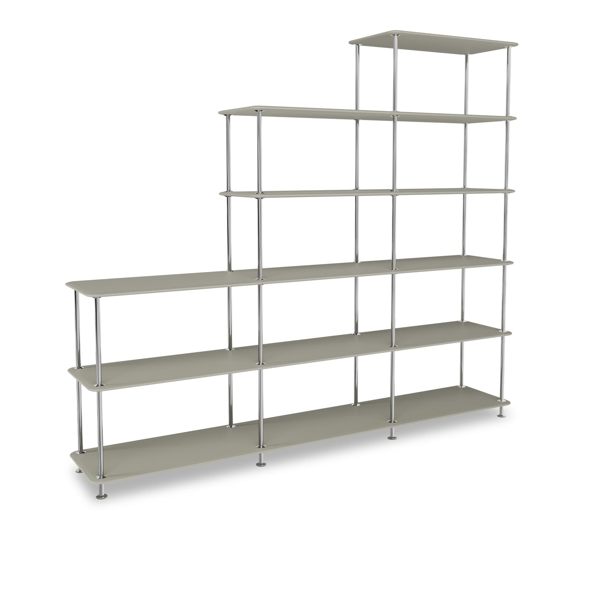 Montana - Montana Free 542000 225-Fennelstructure 44C-Chrome - Hyller & Hyllesystem - Jakob Wagner - Grå - Metall/Tre