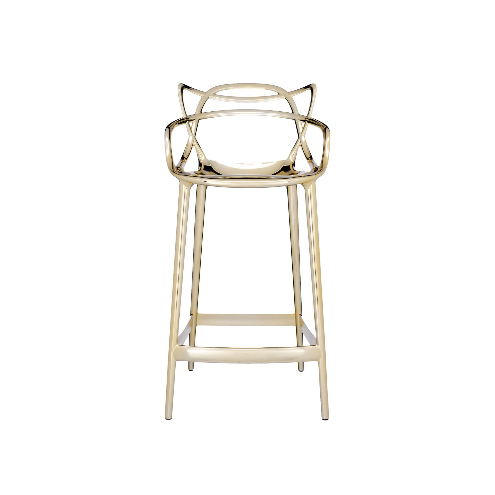 Kartell - Masters Stool 5849, Gold - Barstoler & barkrakker - Philippe Starck - Gull - Plast