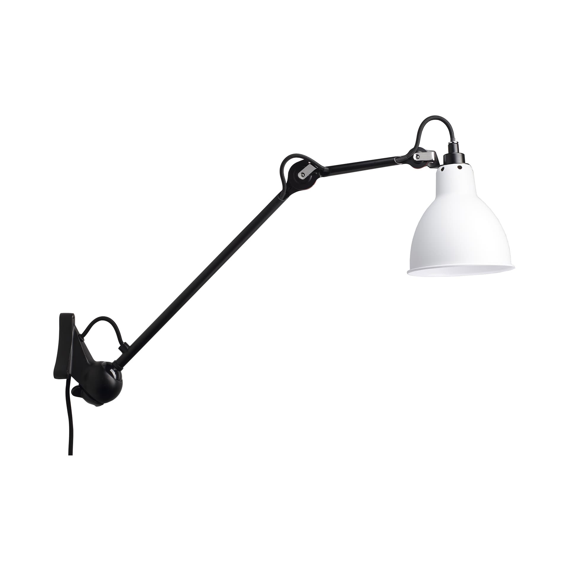Lampe Gras - 222 Vegglampe Svart/Hvit