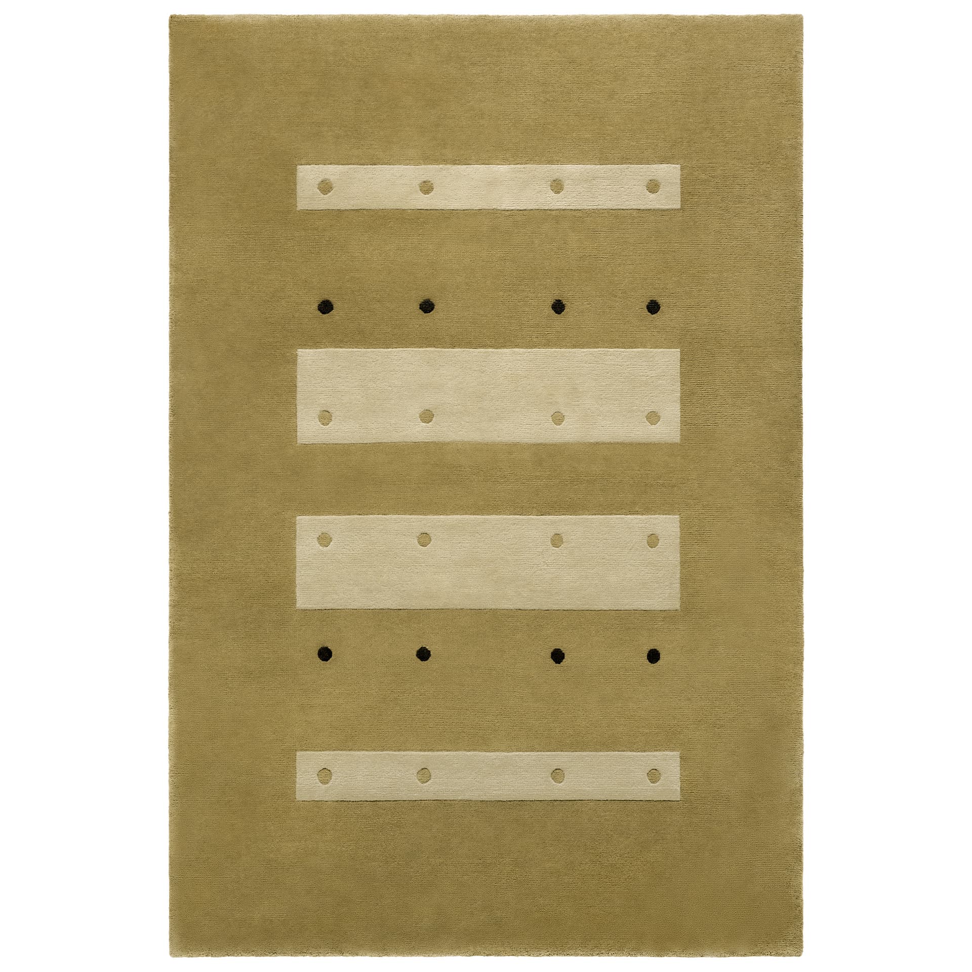 Nordic Knots - Dots Olive 170 x 240 cm - Mønstrede tepper - Studio Mellone - Grønn - Ull