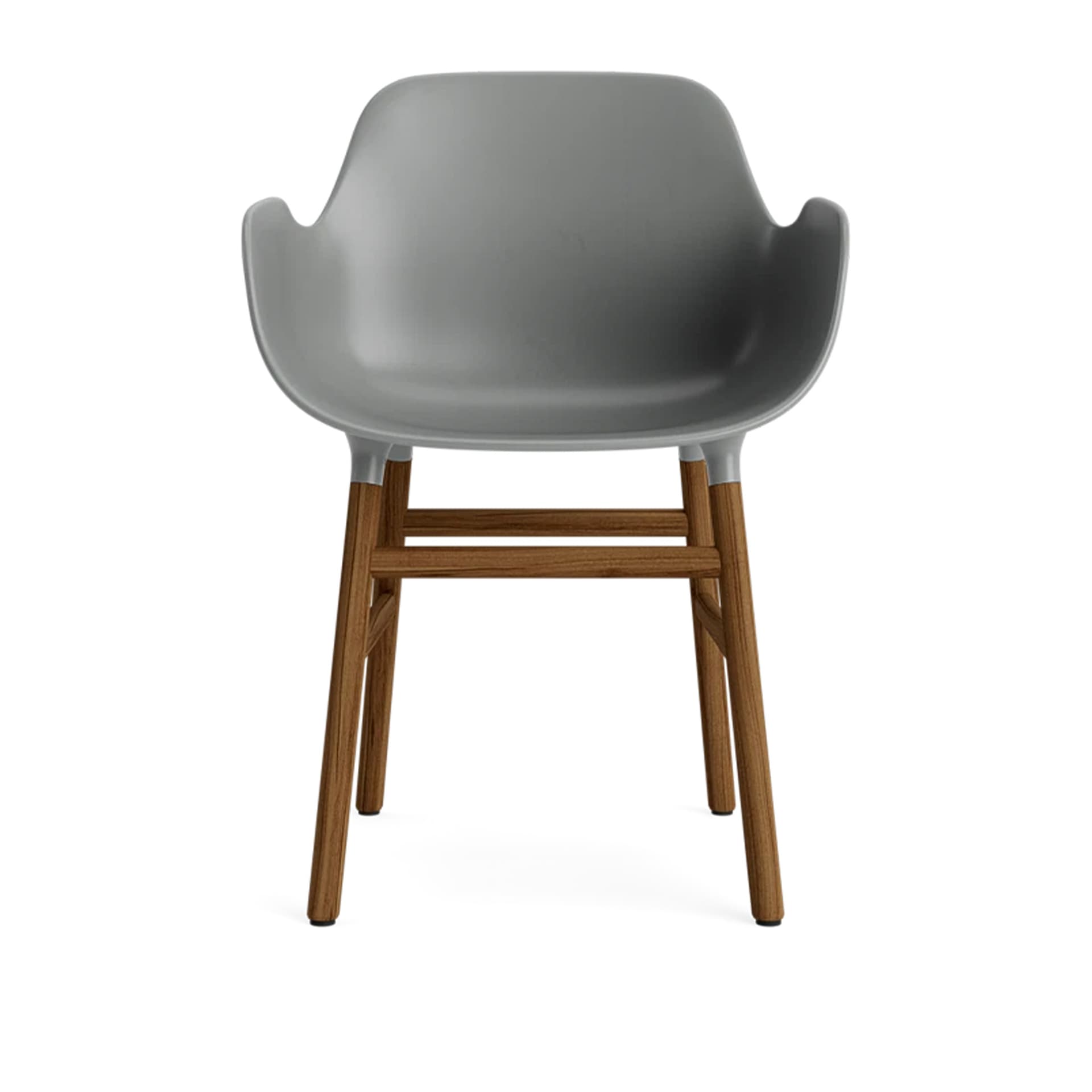 Normann Copenhagen - Form Armchair Walnut Grey - Spisestoler - Simon Legald - Grå - Tre/Plast