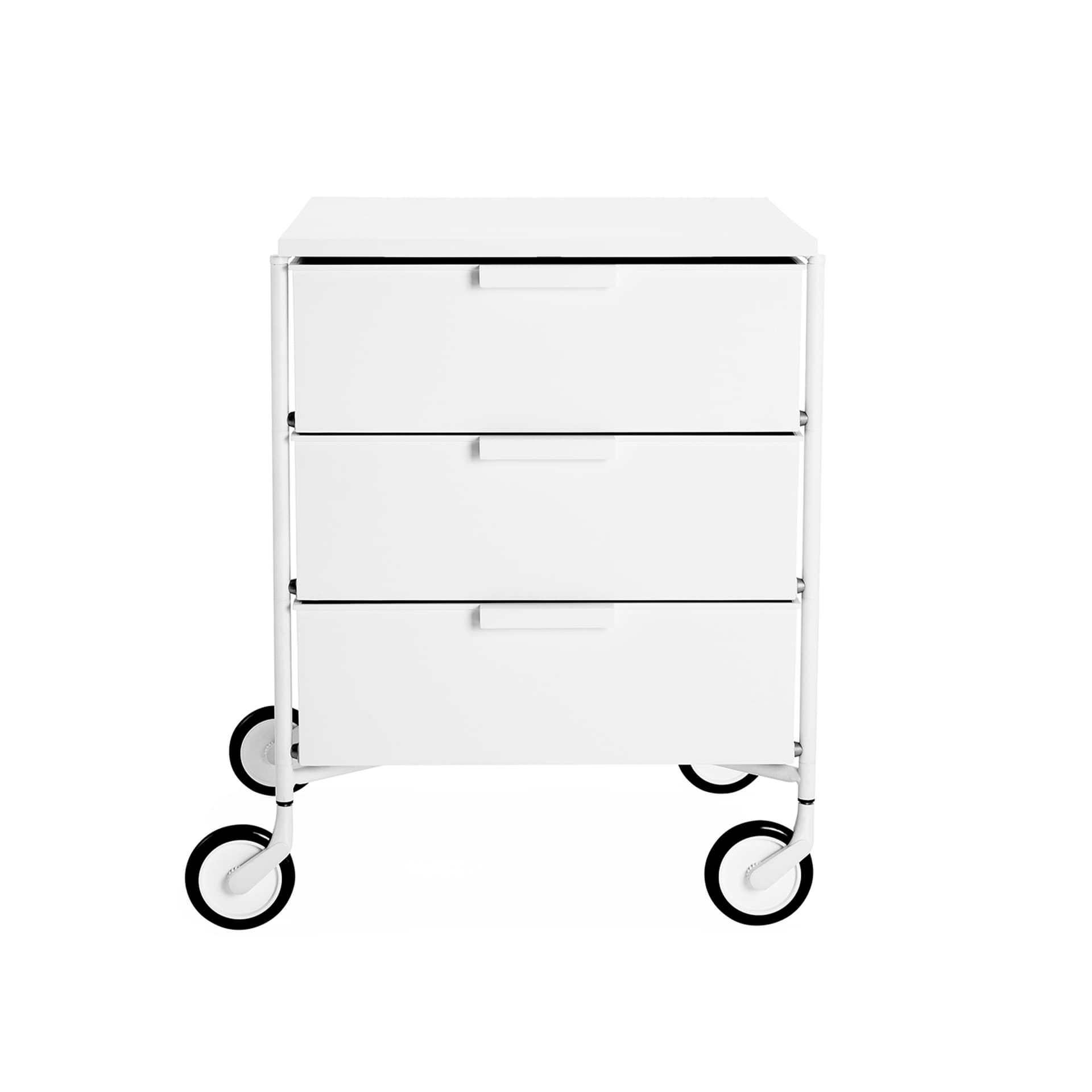 Kartell - Mobil Mat - 3 Drawers White - Skuffeseksjoner - Antonio Citterio - Hvit - Metall/Plast