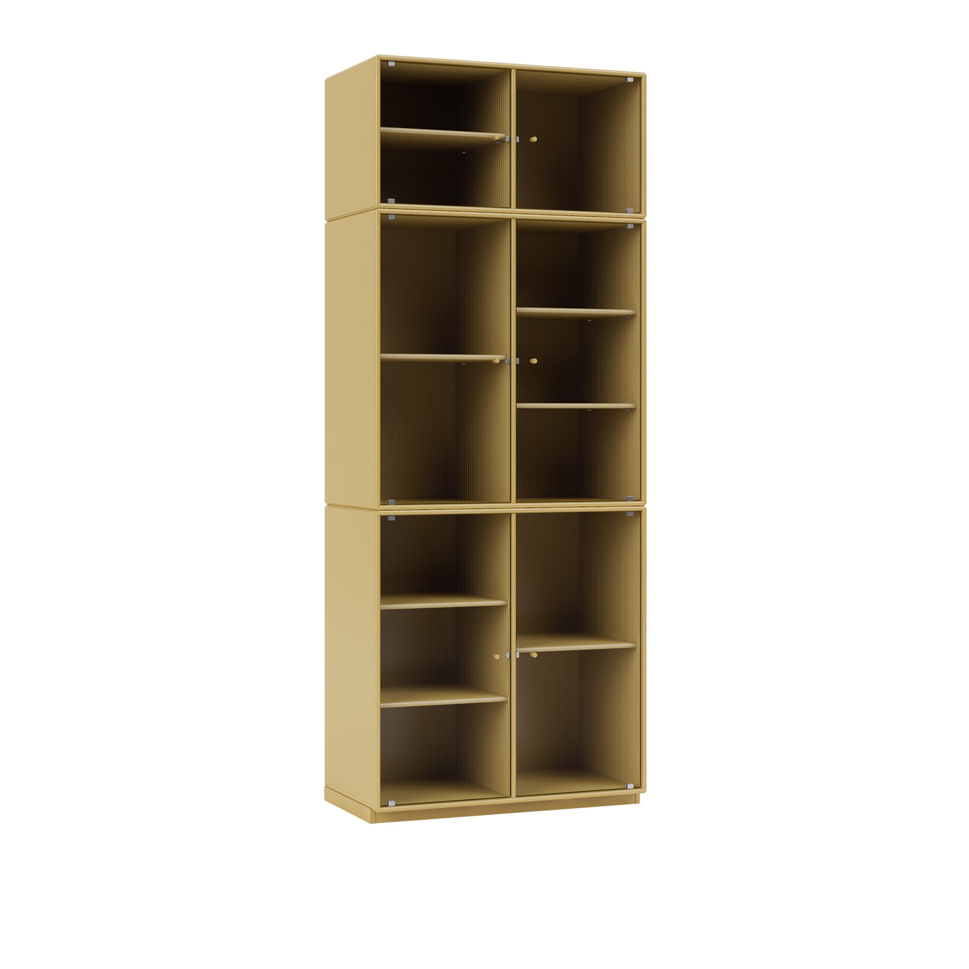 Montana - Ripple Iv – Vitrine Cabinet 157-Cumin 06 Plinth 3 cm - Vitrineskap - Peter J. Lassen - Gul - Tre