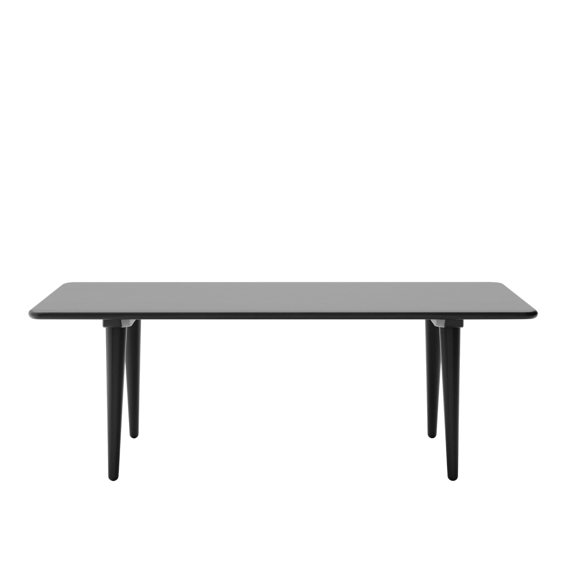 Carl Hansen - CH011, Svartlackad Ek, Höjd 44 cm - Sofabord - Hans J. Wegner - Svart - Tre