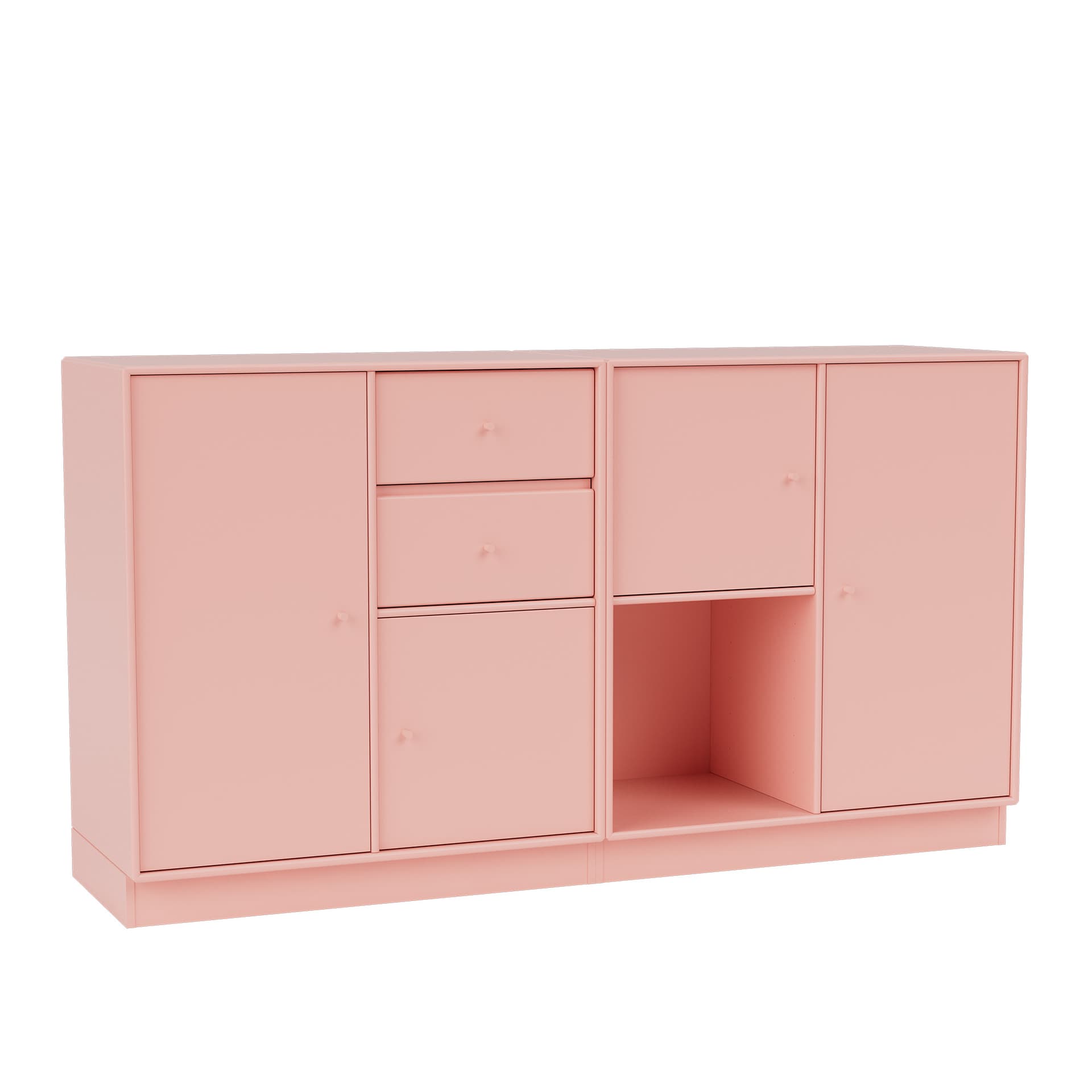 Montana - Couple Sideboard 167-Ruby 07 Plinth 7 cm - Sideboards - Peter J. Lassen - Rosa - Tre